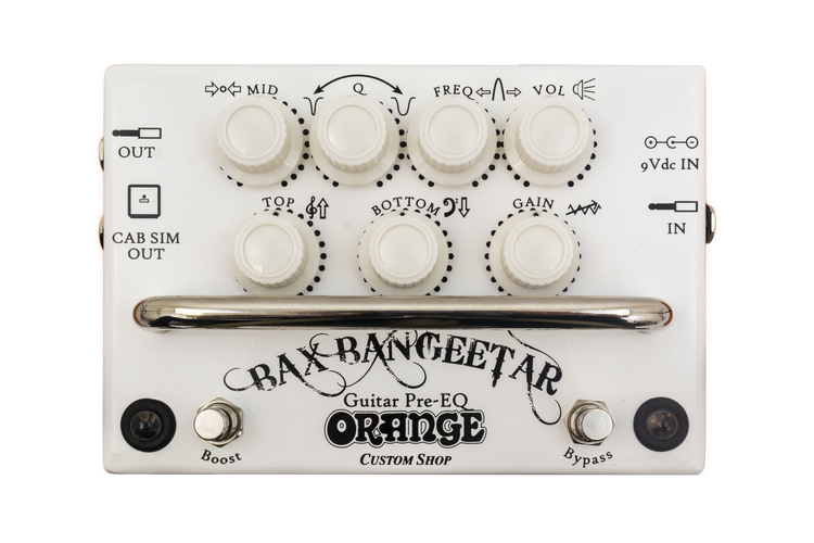 Orange Bax Bangeetar Guitar Pre-EQ Pedal - White | Sweetwater