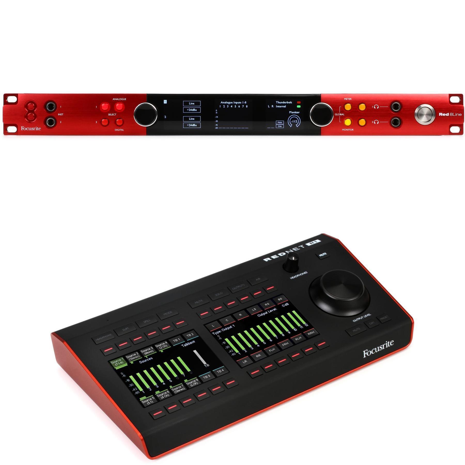 Photo of Focusrite Red 8Line Thunderbolt 3 Interface and RedNet R1 Remote Controller Bundle