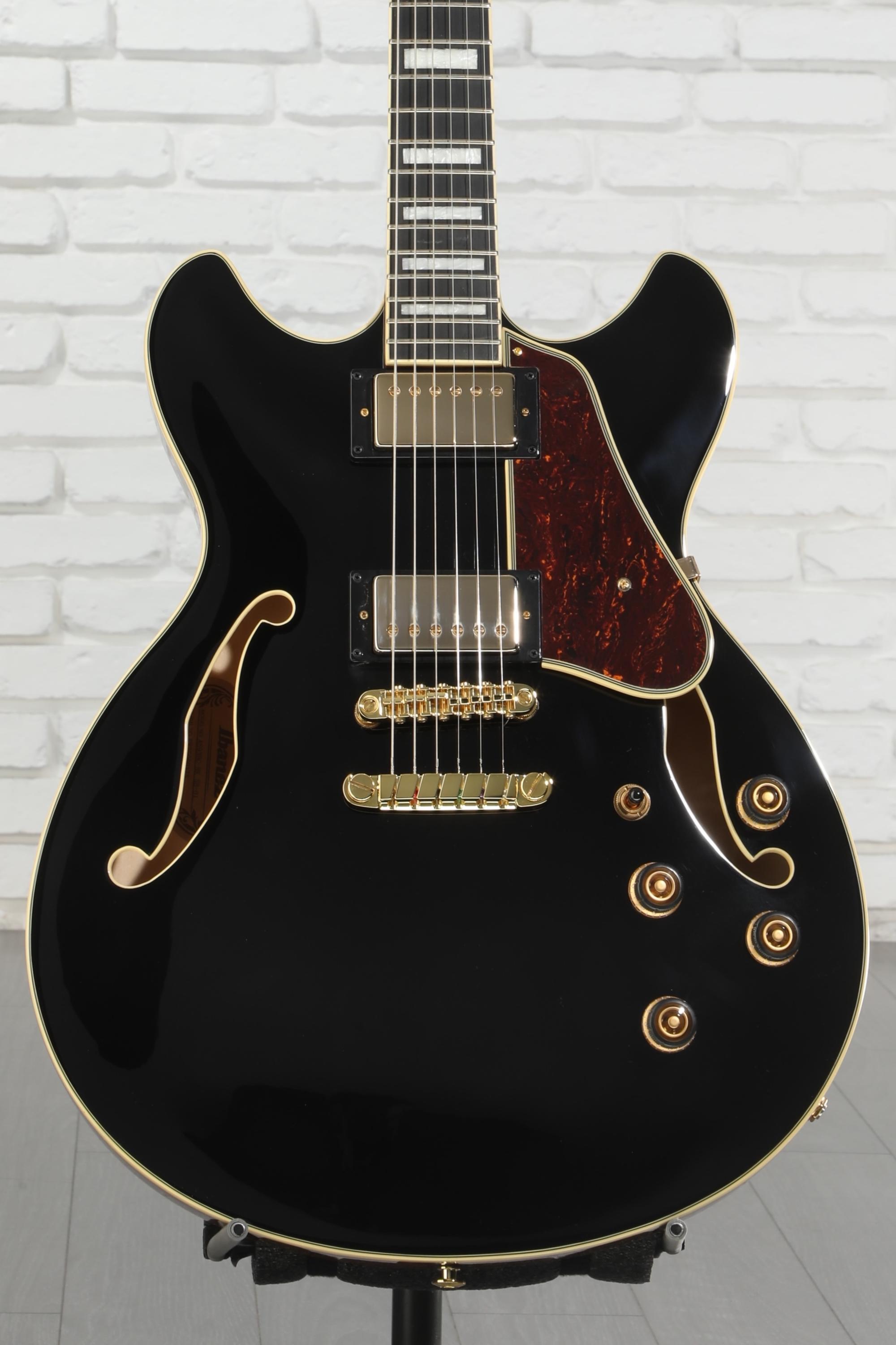 ギター Ibanez AS93SP BK Black Artcore Ibanez AS93SP Artcore Expressionist 6-String Electric Guitar Black