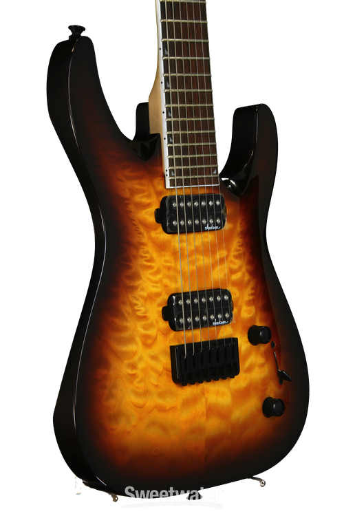 Jackson JS Series Dinky JS32-7Q - Tobacco Burst | Sweetwater Jackson JS Series Dinky JS32-7Q - Tobacco Burst | Sweetwater