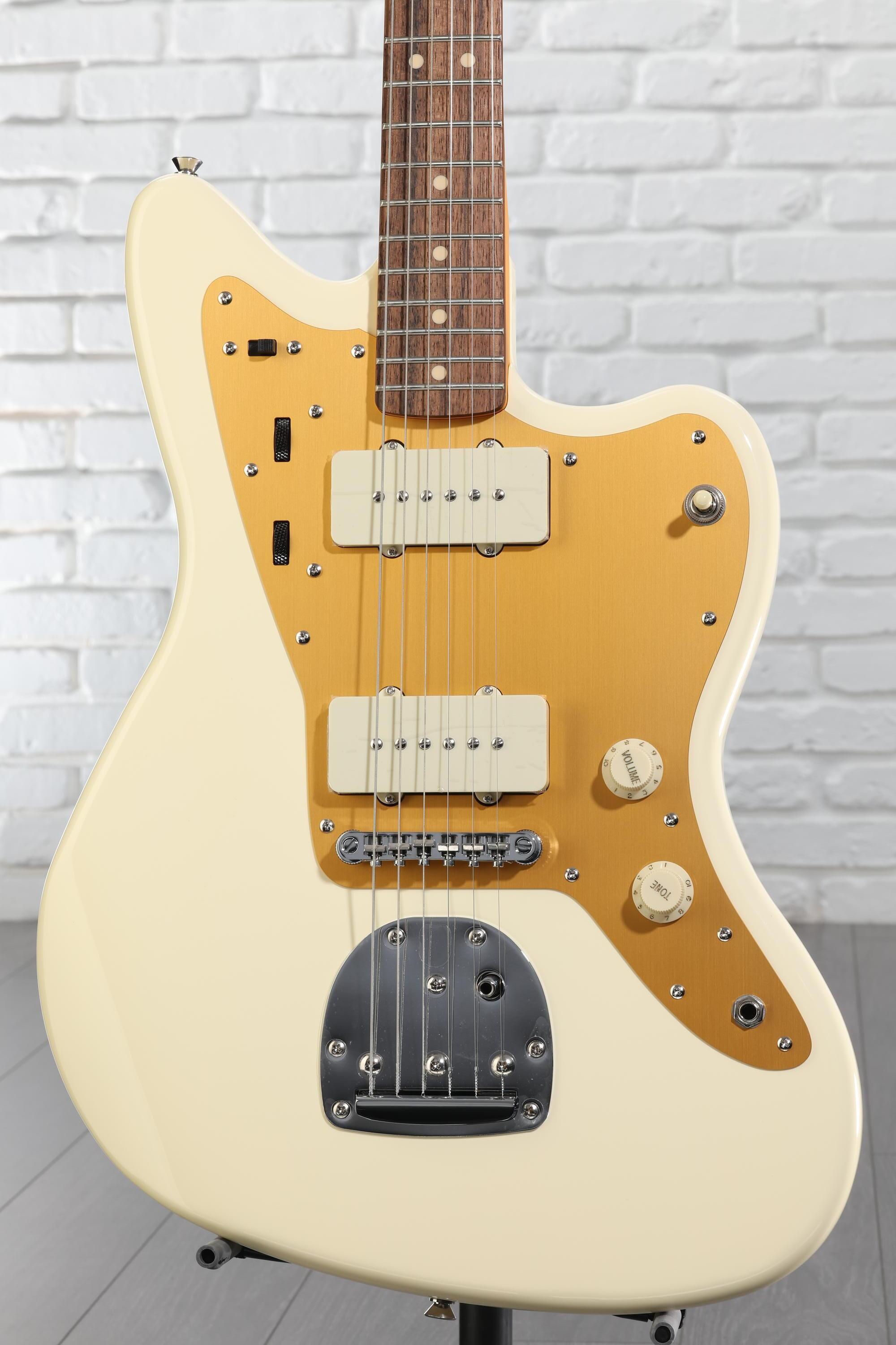 Squier J Mascis Signature Jazzmaster - Vintage White with Indian