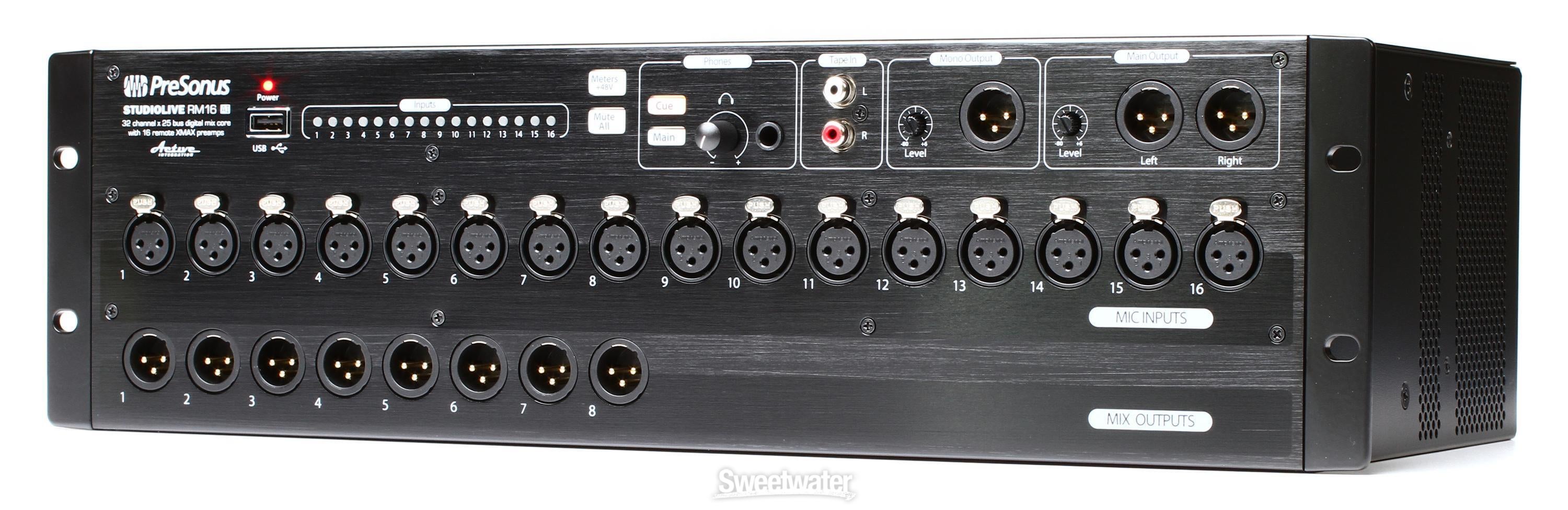 PreSonus StudioLive RM16AI - 16-ch Digital Rack Mounted Mixer