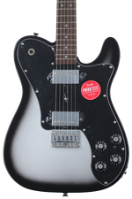 Photo of Squier Affinity Series Telecaster Deluxe Electric Guitar - Silver Burst, Sweetwater Exclusive