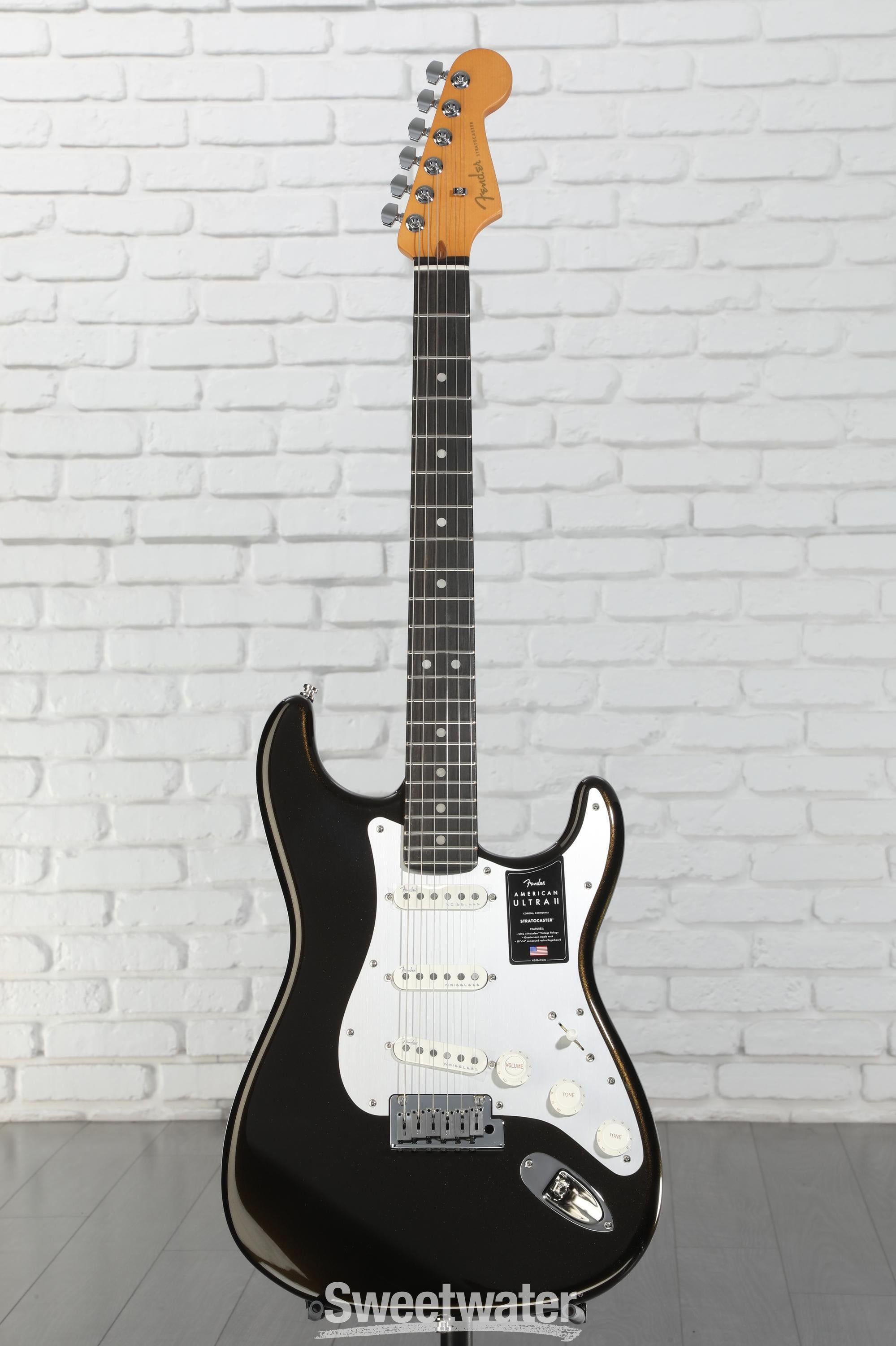Fender American Ultra II Stratocaster Electric Guitar - Texas Tea
