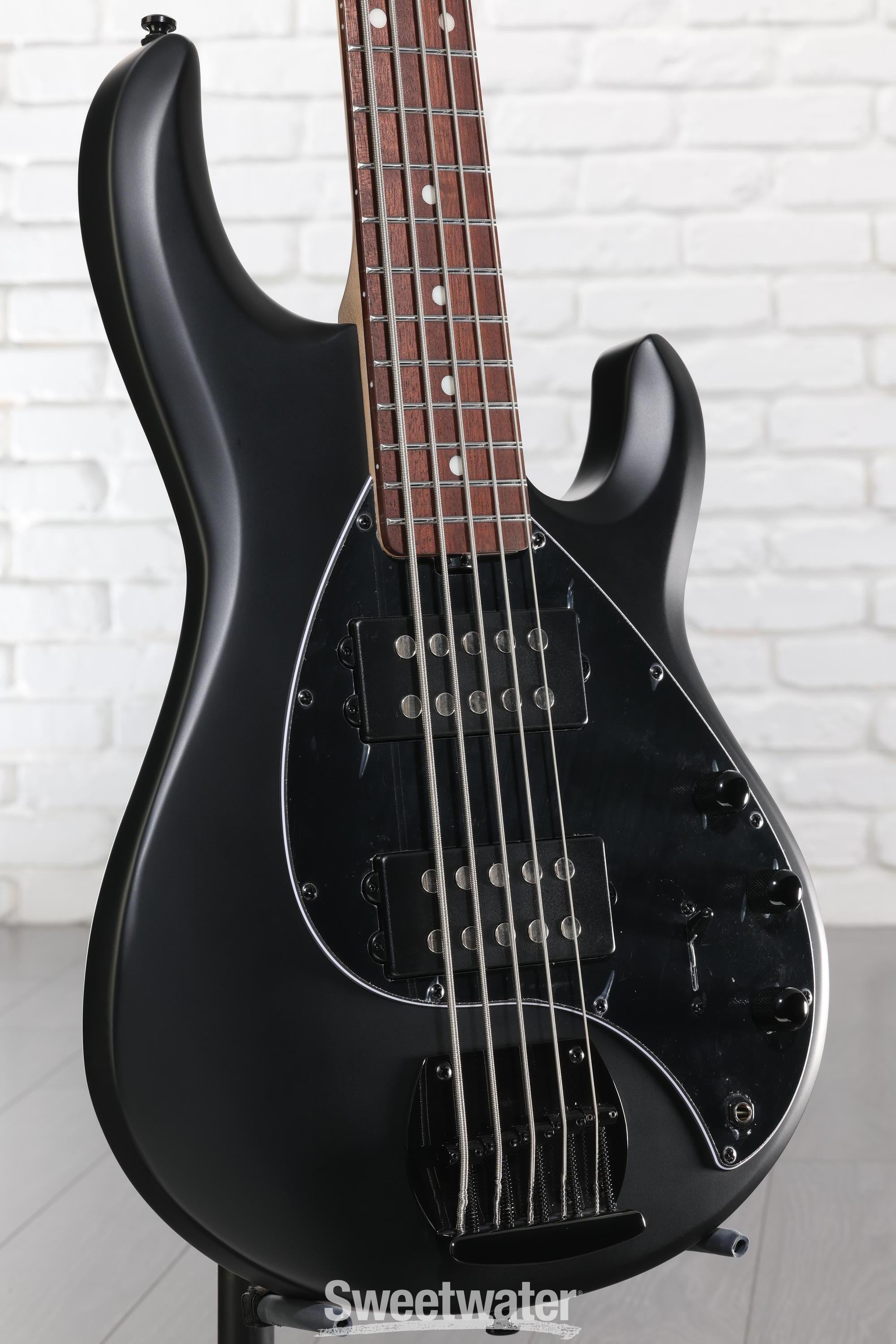 Photo of Sterling By Music Man StingRay RAY5HH Bass Guitar - Stealth Black