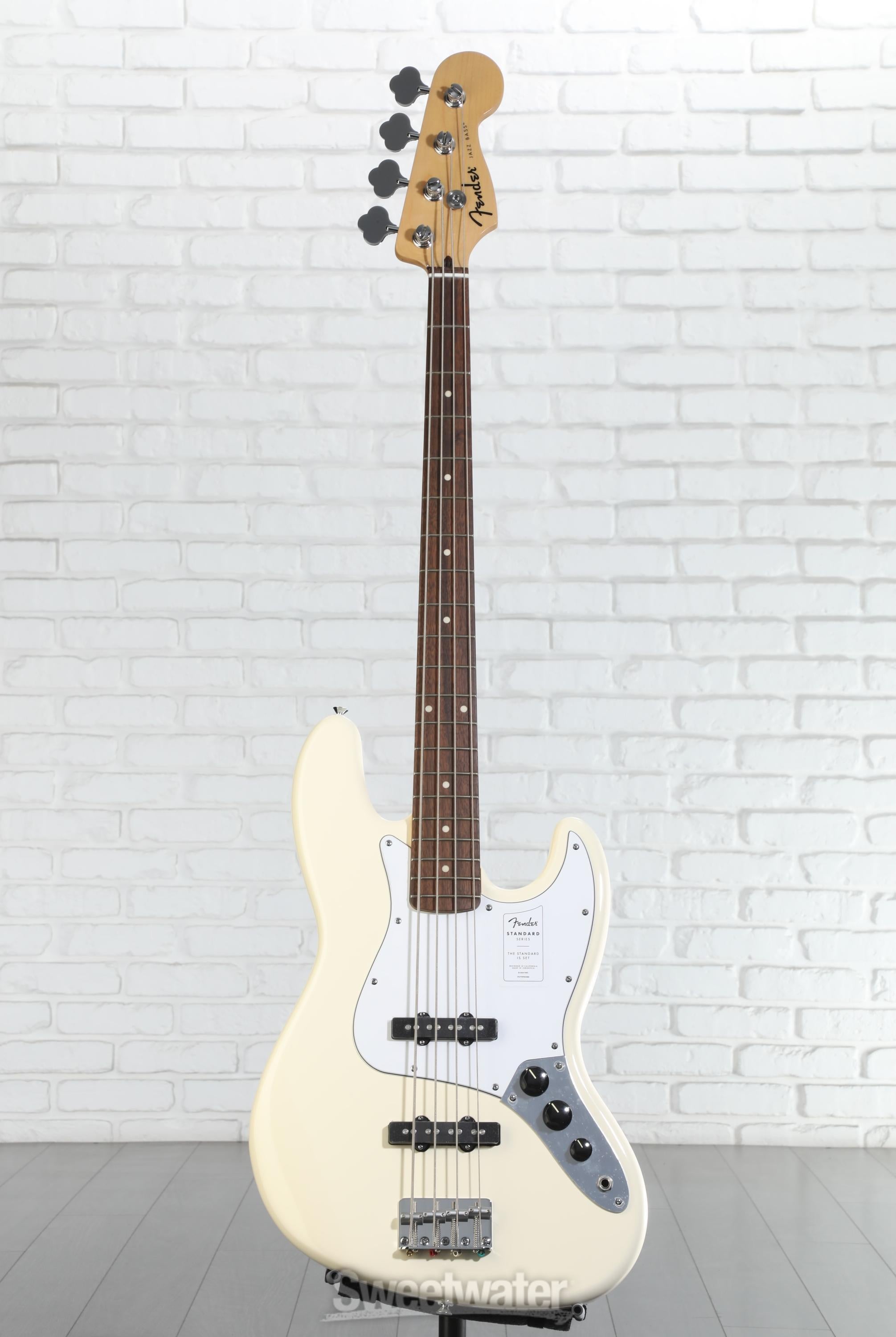 『新品』Fender Standard Jazz Bass アイボリー Fender Standard Jazz Bass Guitar Olympic White | Guitar Center
