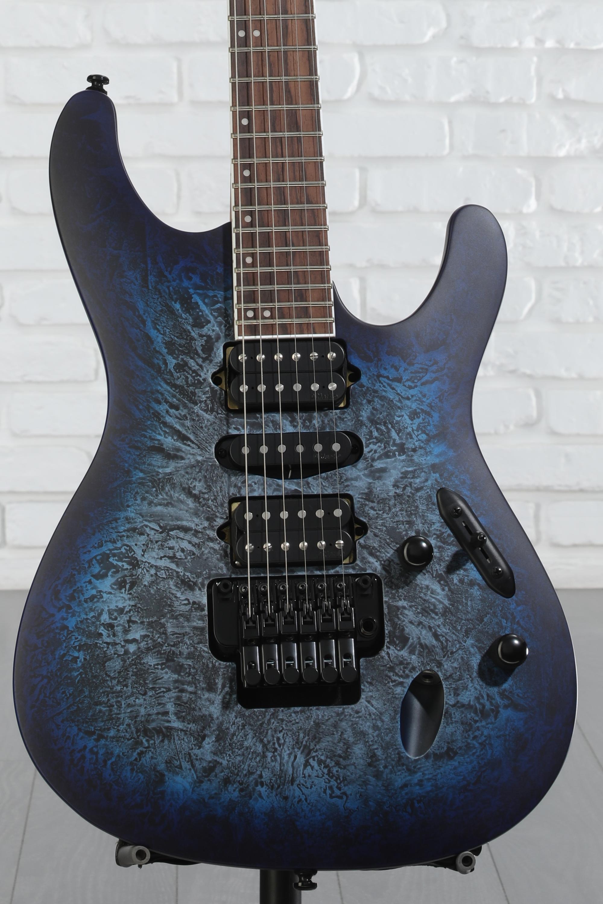 Ibanez S770CZM Solidbody Electric Guitar - Cosmic Blue Frozen Matte