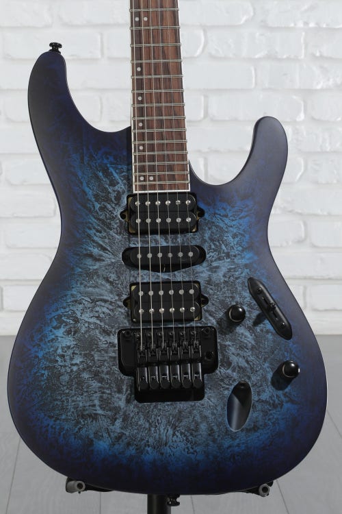 Ibanez S770CZM Solidbody Electric Guitar - Cosmic Blue Frozen Matte