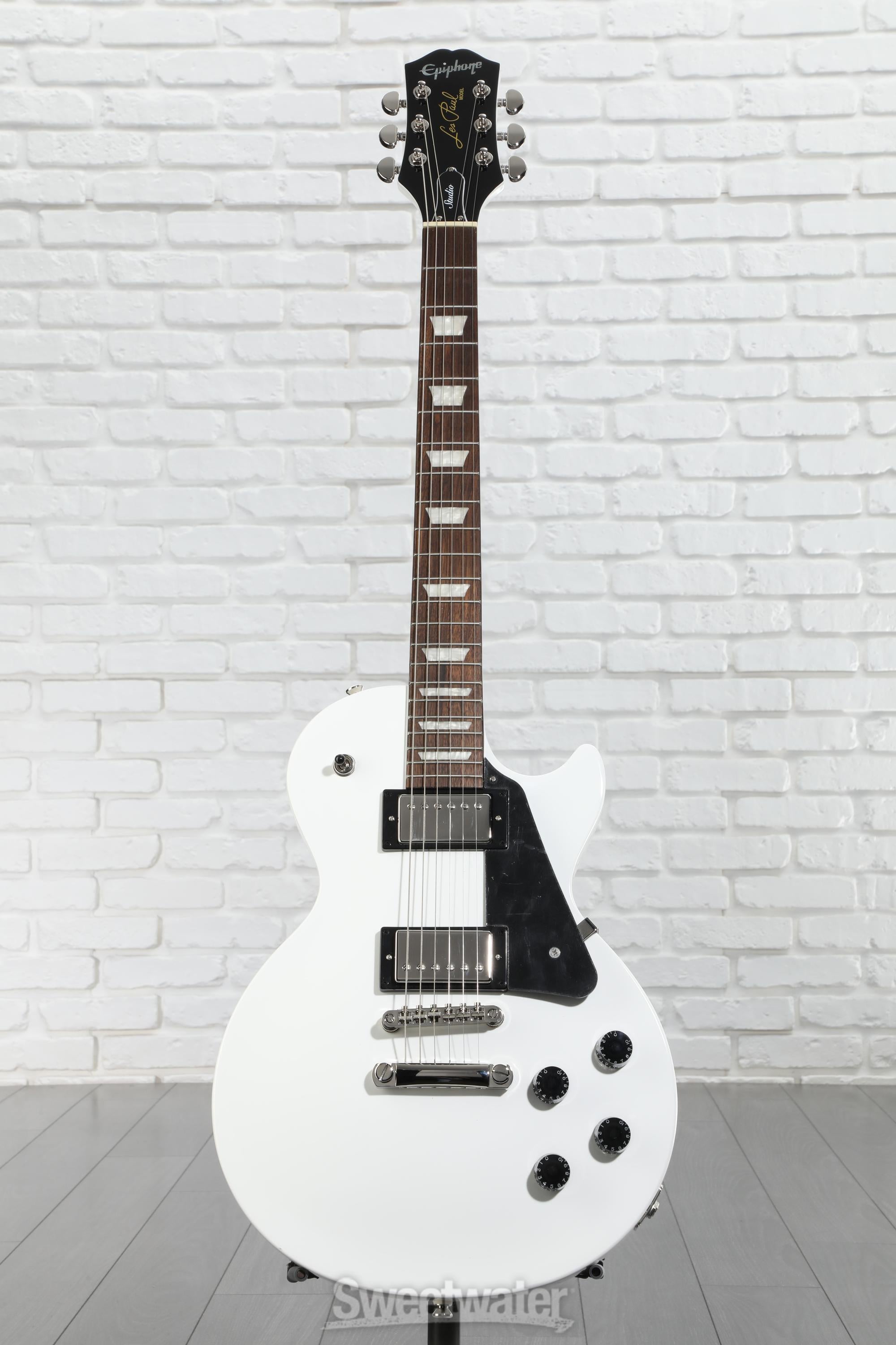 送料無料！Epiphone Les Paul studio ホワイト Epiphone Limited-Edition Les Paul Studio Deluxe Electric