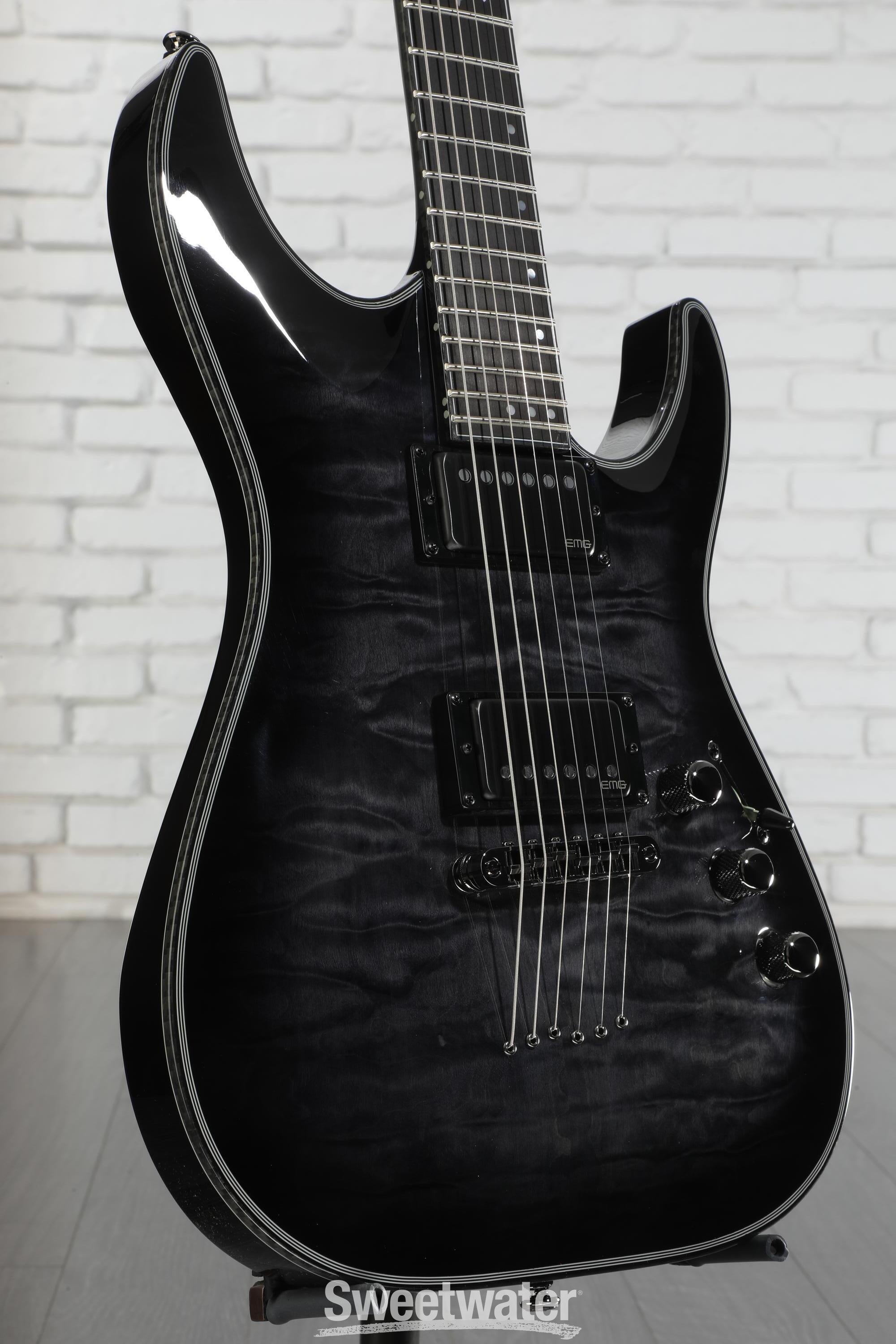 な*。様 SCHECTER HELLRAISER HYBRID C-1 FR Schecter Hellraiser Hybrid C-1 FR-S Electric Guitar - Trans