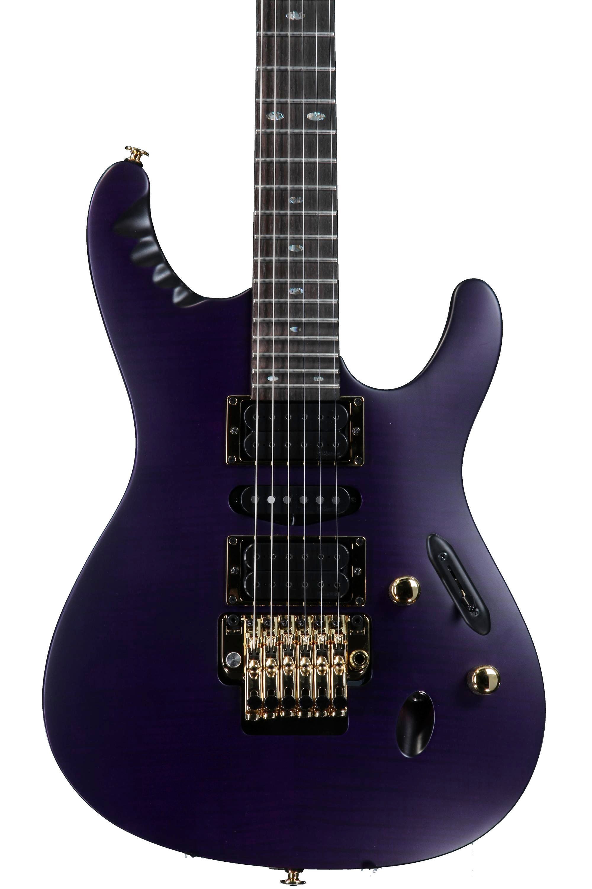 Ibanez EGEN18 Herman Li Signature Model - Transparent Violet Flat 