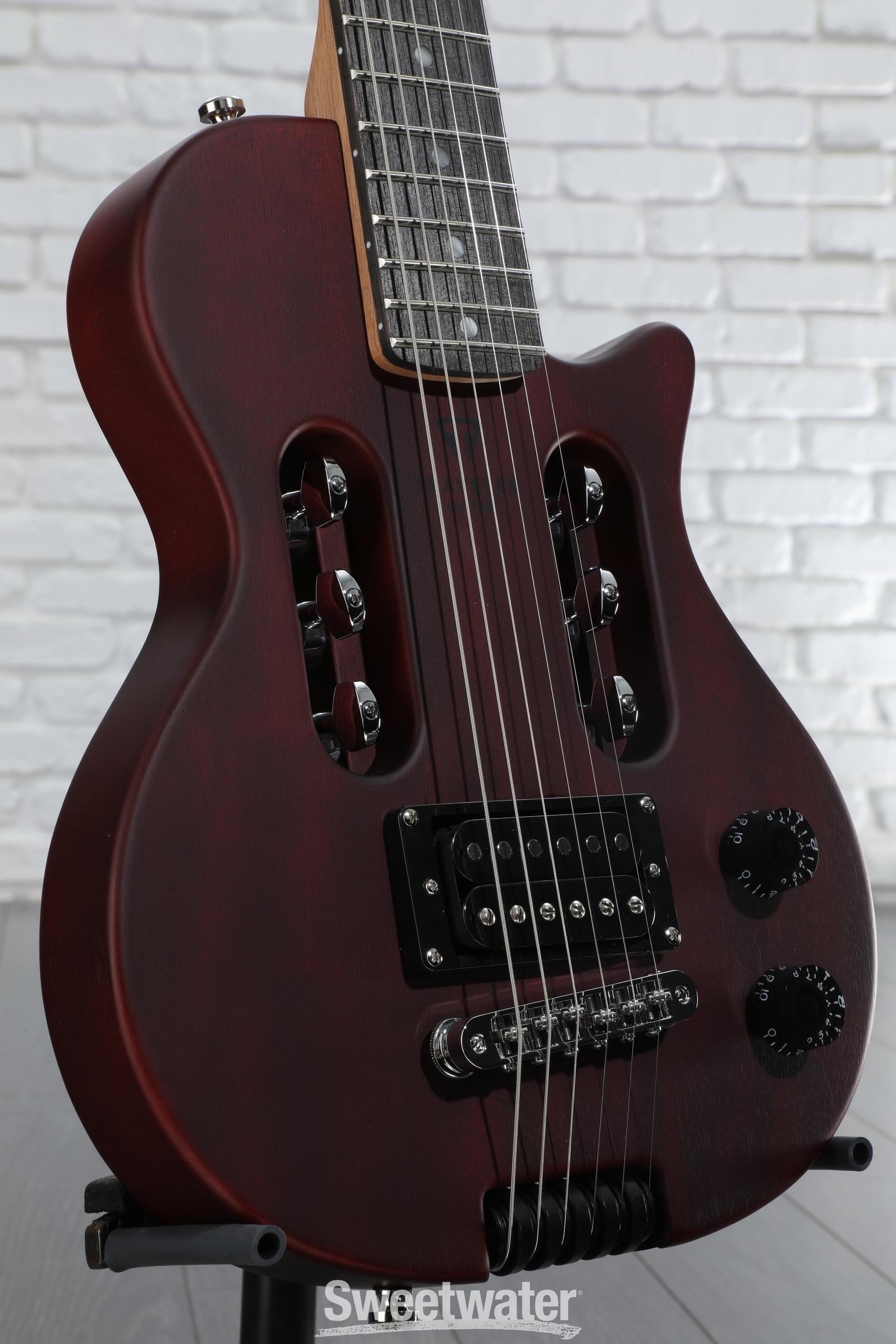 Traveler Guitar EG-1 Studio Electric Guitar - Red Satin