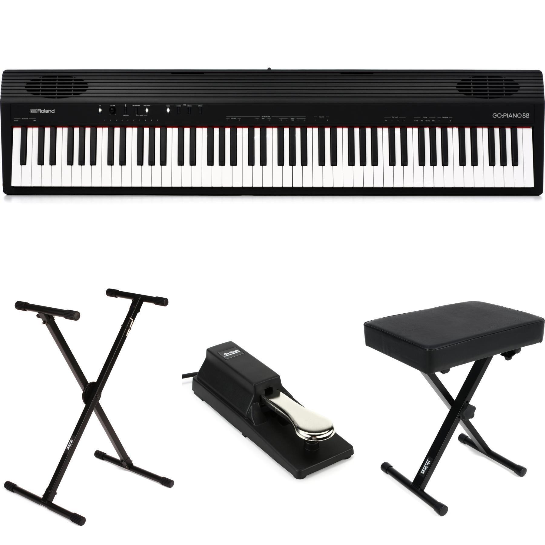 Roland GO:PIANO88 88-key Music Creation Keyboard Essentials Bundle