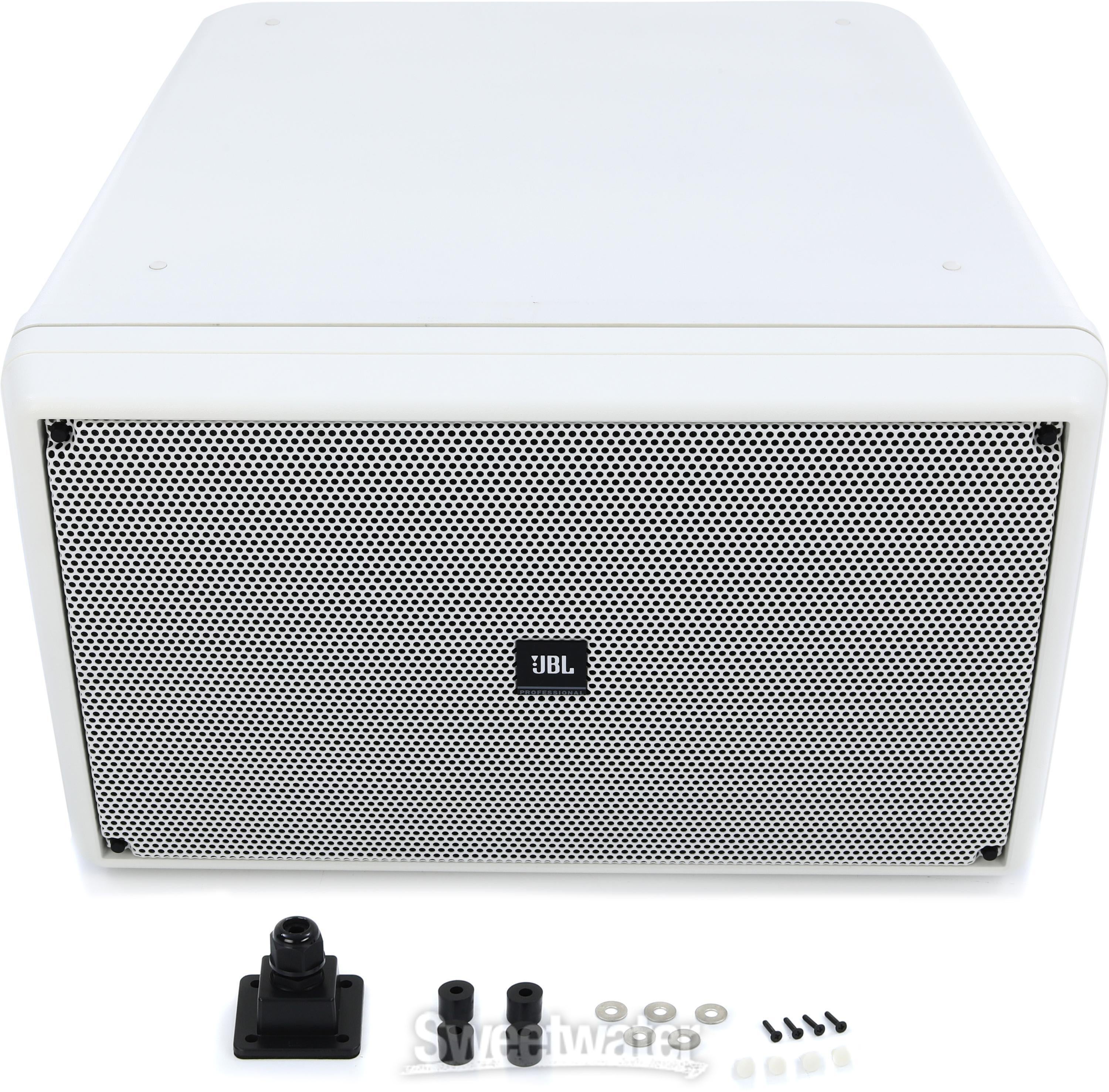 JBL Control SB2210 Dual 10-inch Compact Subwoofer - White | Sweetwater