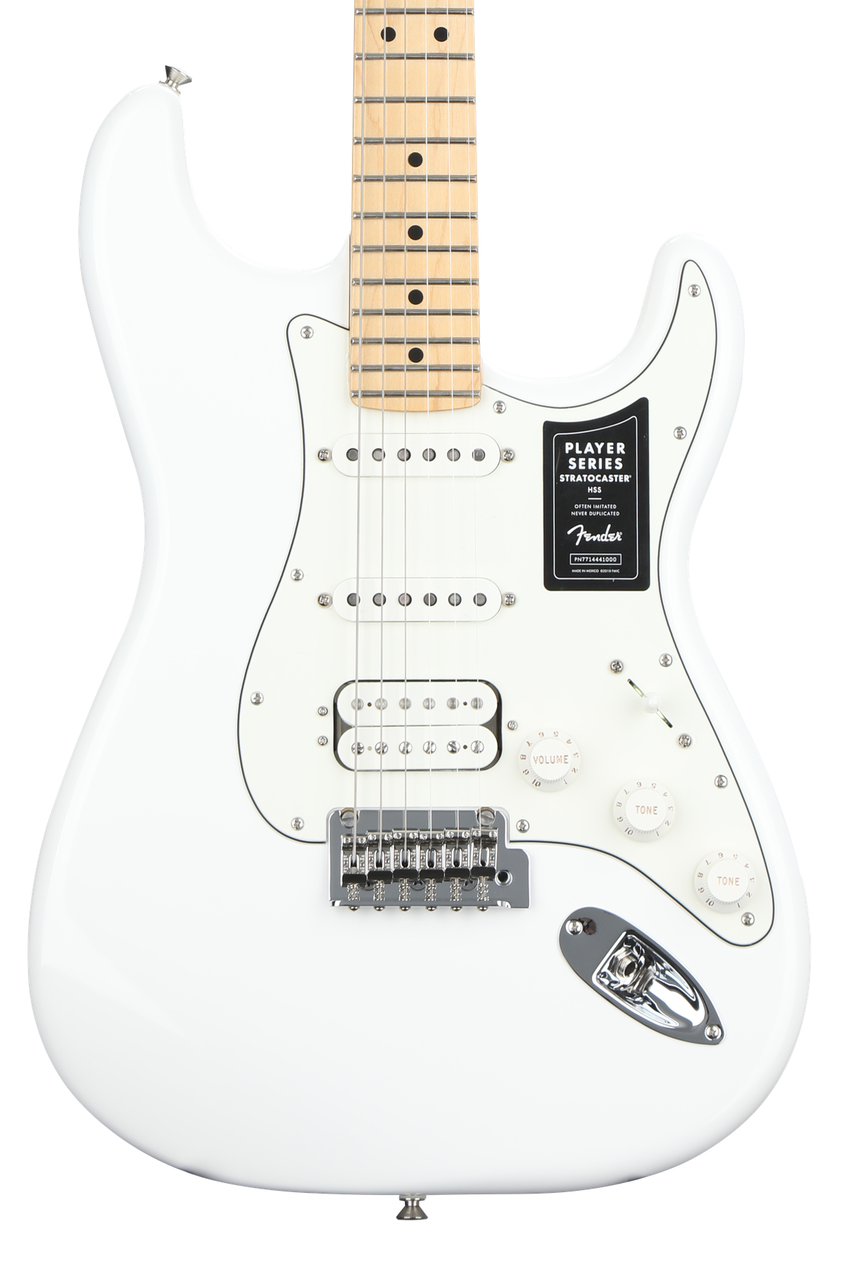 Fender Player Stratocaster HSS - Polar White with Maple Fender Player Stratocaster HSS - Polar White with Maple