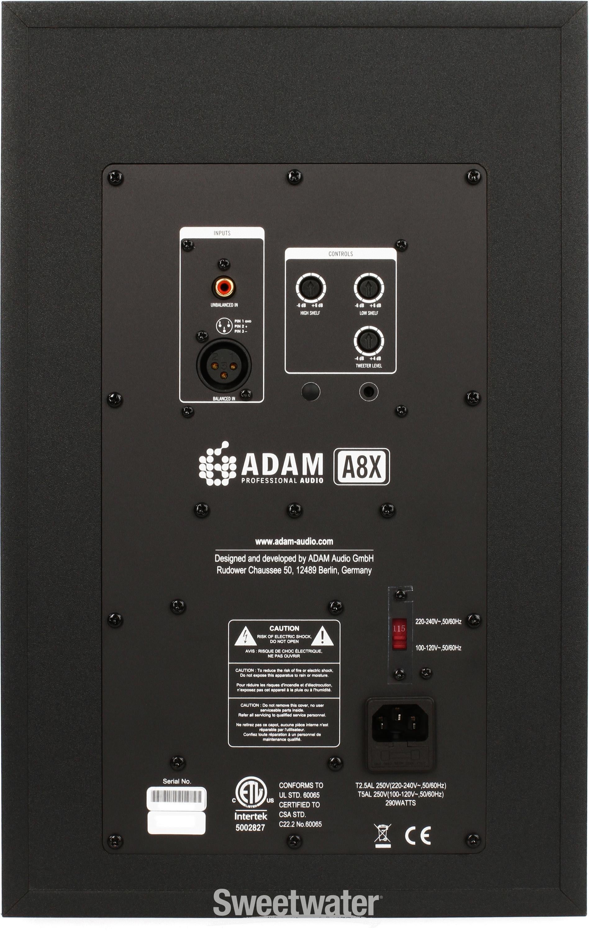 ADAM Audio A8X 8 inch Powered Studio Monitor | Sweetwater