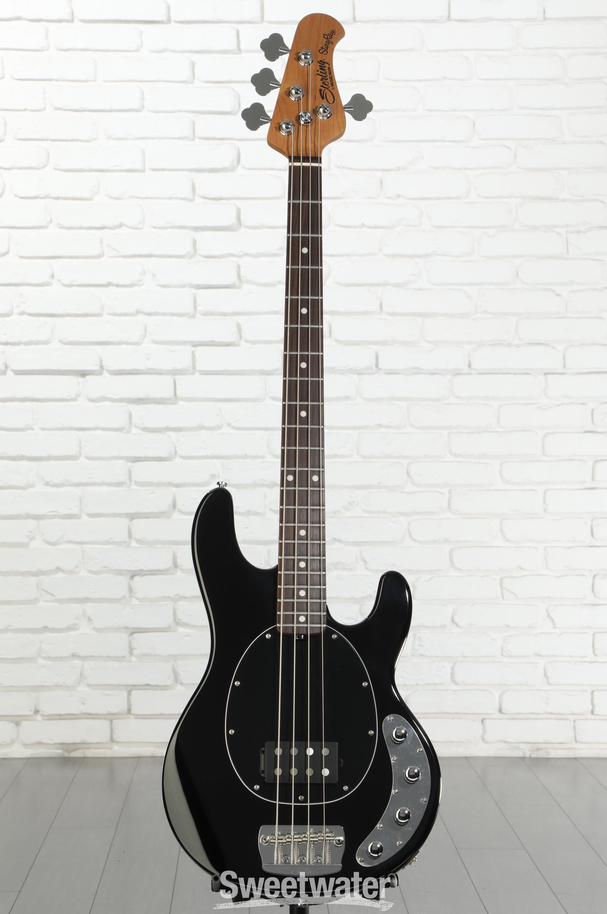 Sterling By Music Man StingRay RAY34 Bass Guitar - Black | Sweetwater