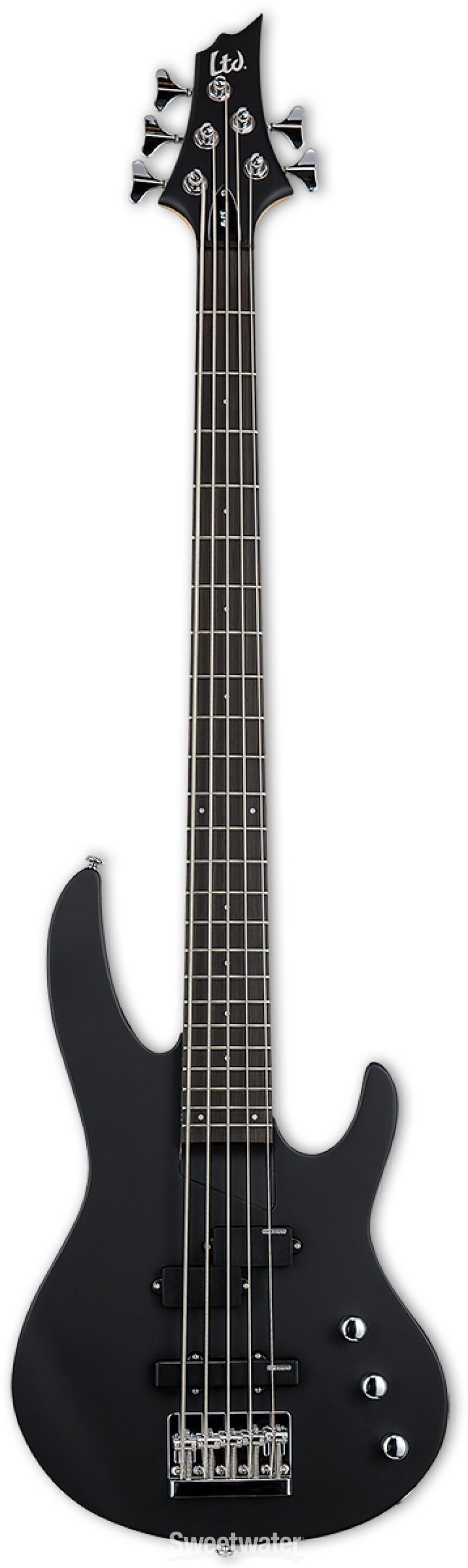 ESP LTD B-15 Bass Guitar - Black Satin | Sweetwater