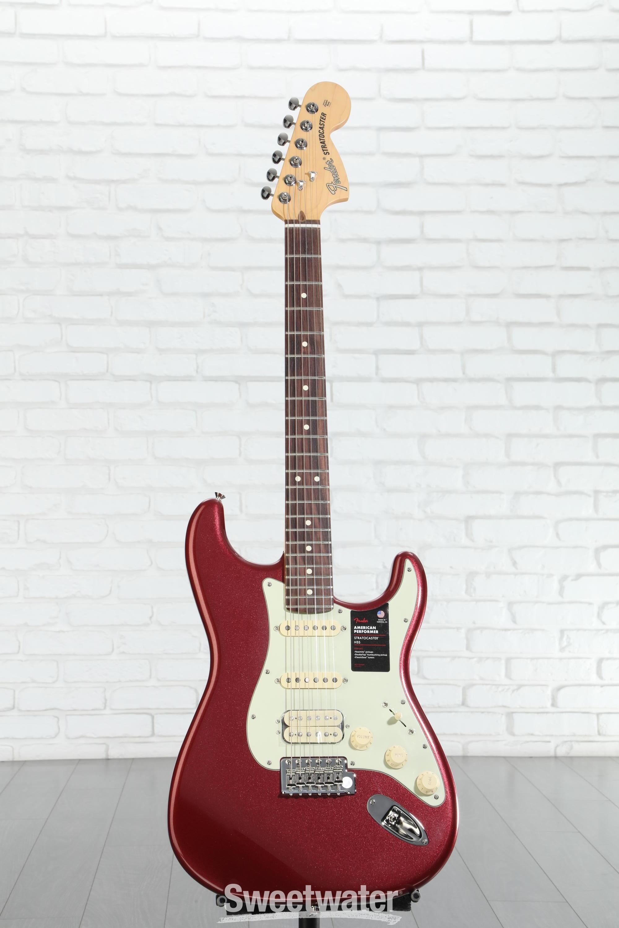Fender American Performer Stratocaster HSS - Aubergine with