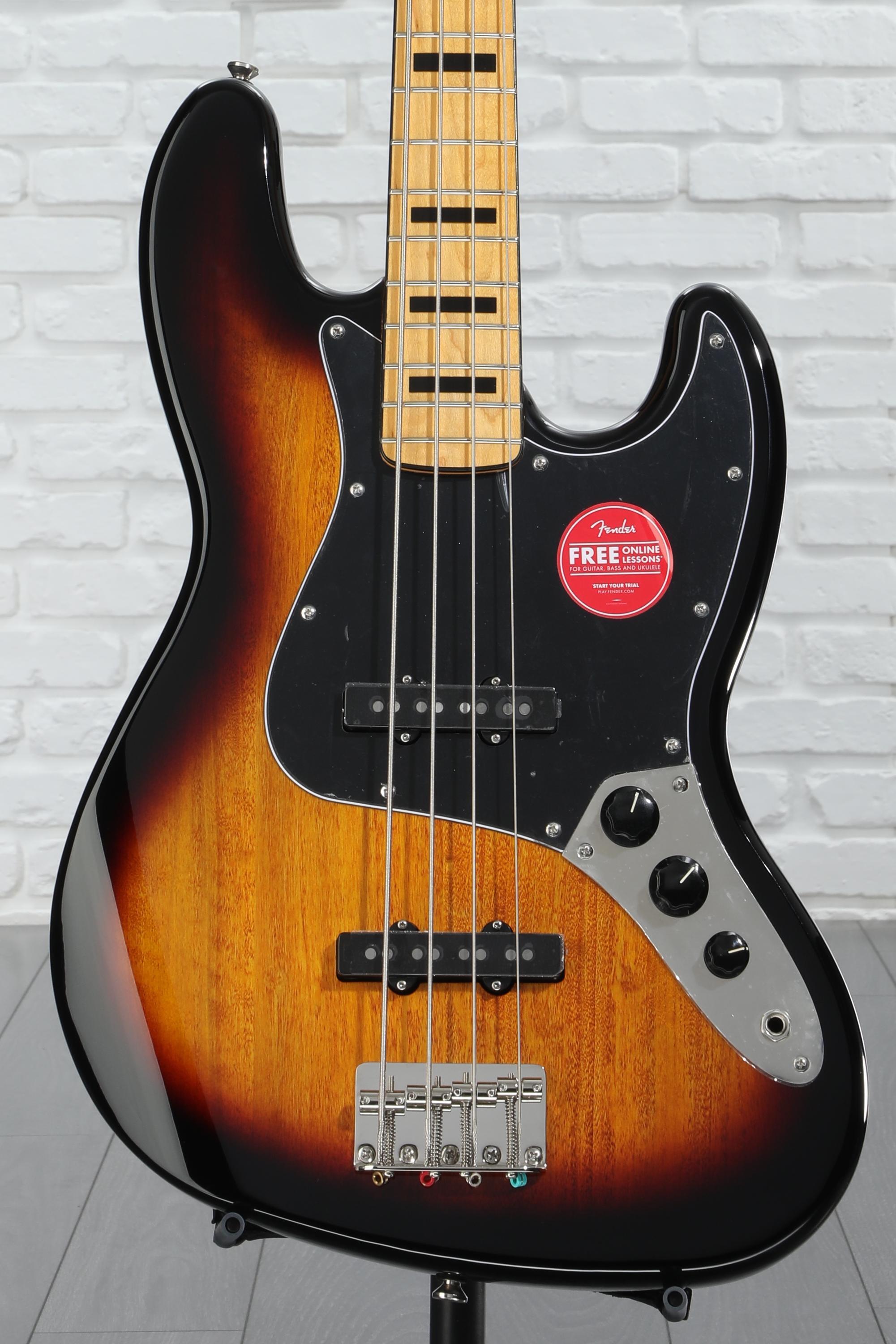 Amazon.com: Squier Classic Vibe 70s Jazz Bass, 3-Color