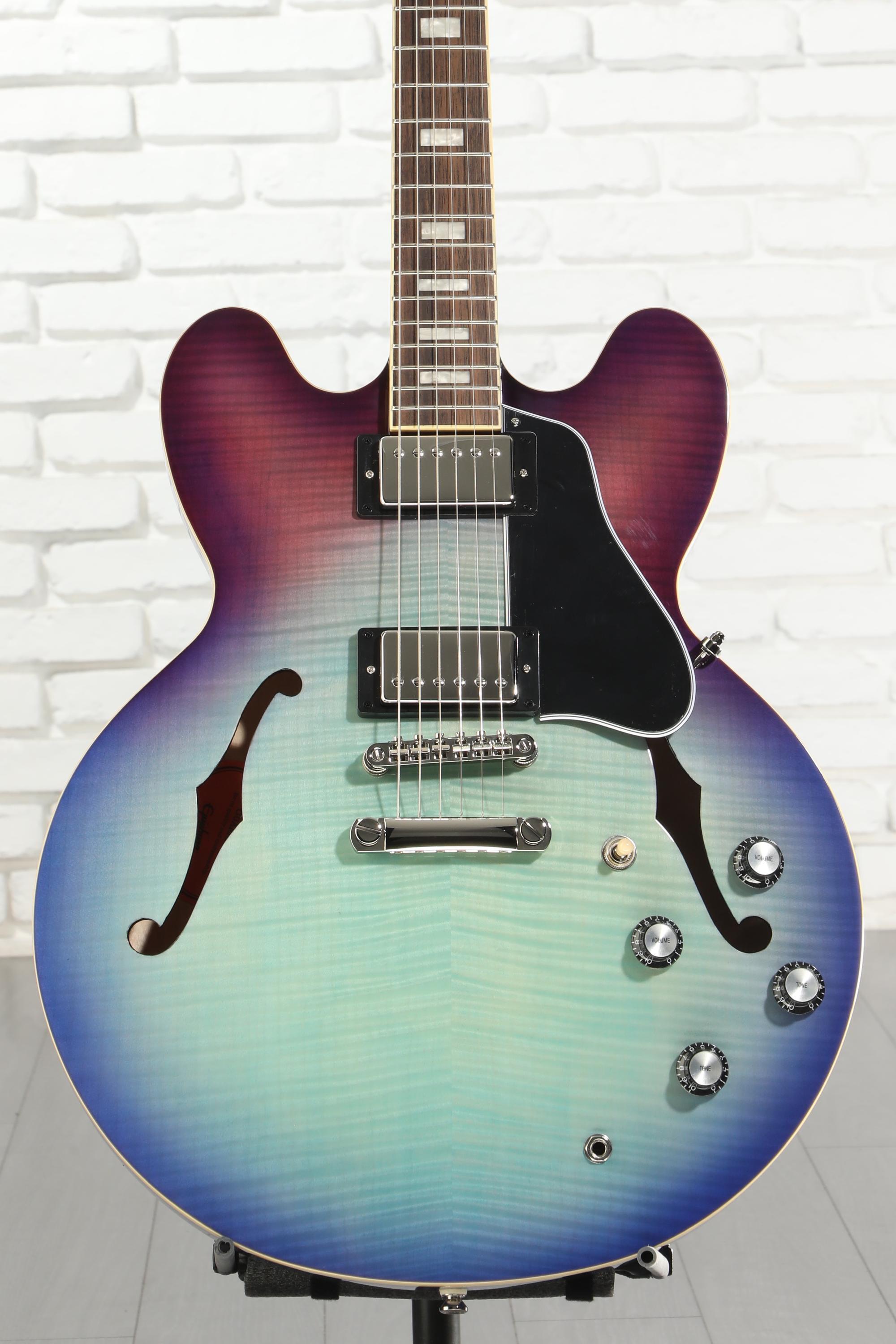 Epiphone ES-335 Figured Semi-hollowbody - Blueberry Burst Reviews