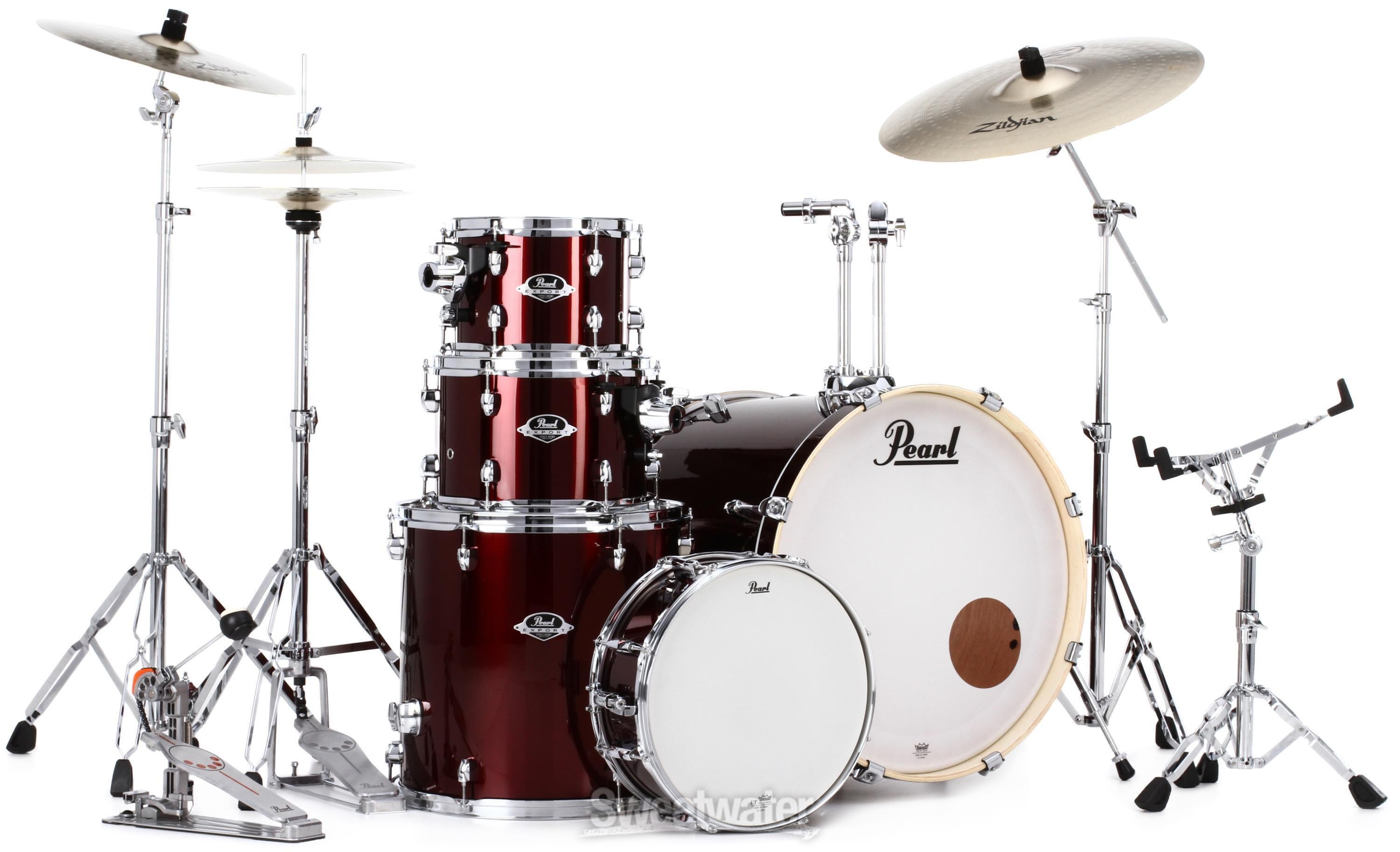 Pearl Export EXX725SZ/C 5-piece Drum Set with Zildjian Cymbals and