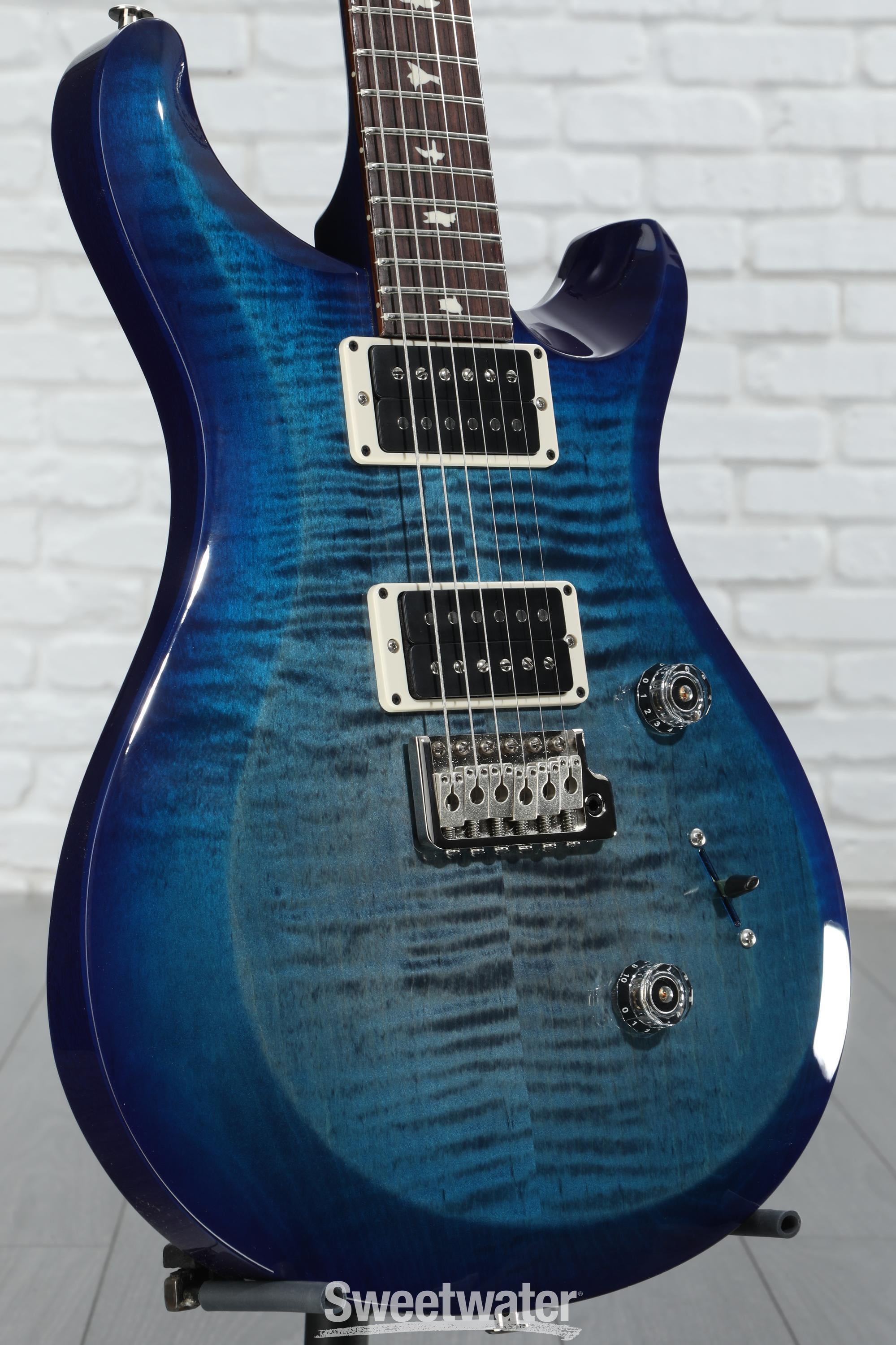 PRS S2 Custom 24 Electric Guitar - Faded Gray Black Blue