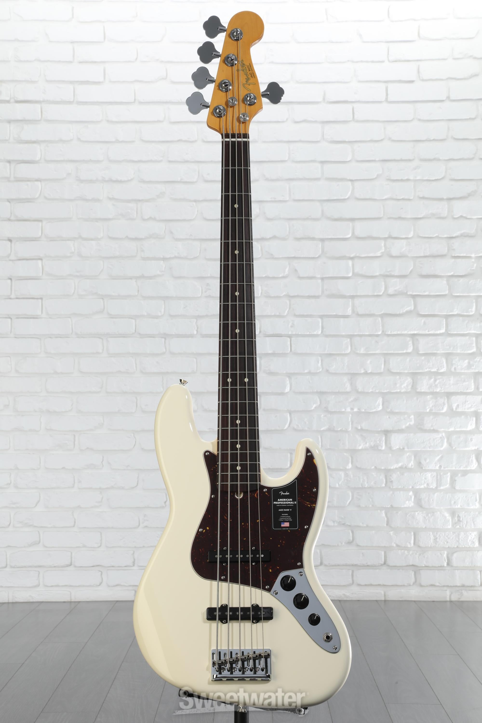 Fender American Professional II Jazz Bass V - Olympic White