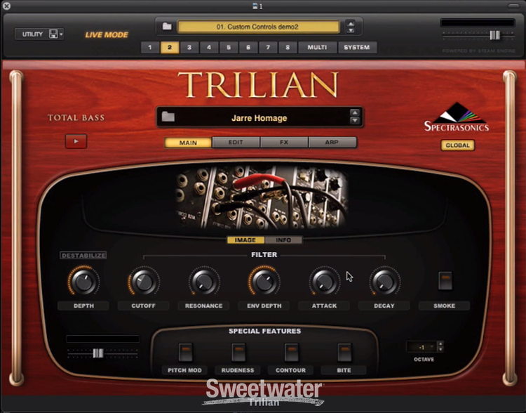 f*5様 TRILIAN BASS USB版 Spectrasonics 最強b Spectrasonics Trilian 1.5 Bass Virtual Instrument Software