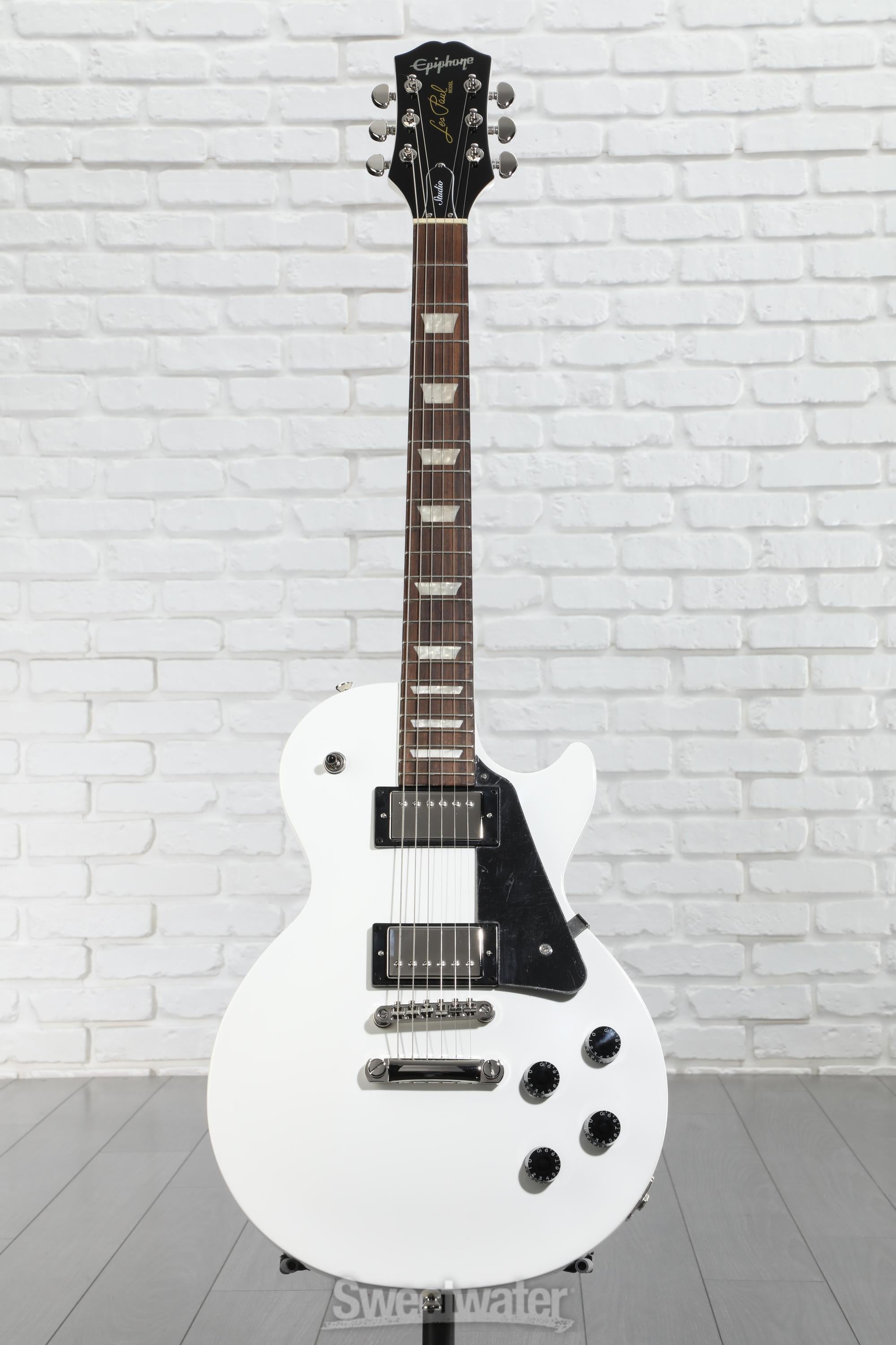 ギター Epiphone Les Paul Studio Alpine White Epiphone Les Paul Studio Electric Guitar - Alpine White