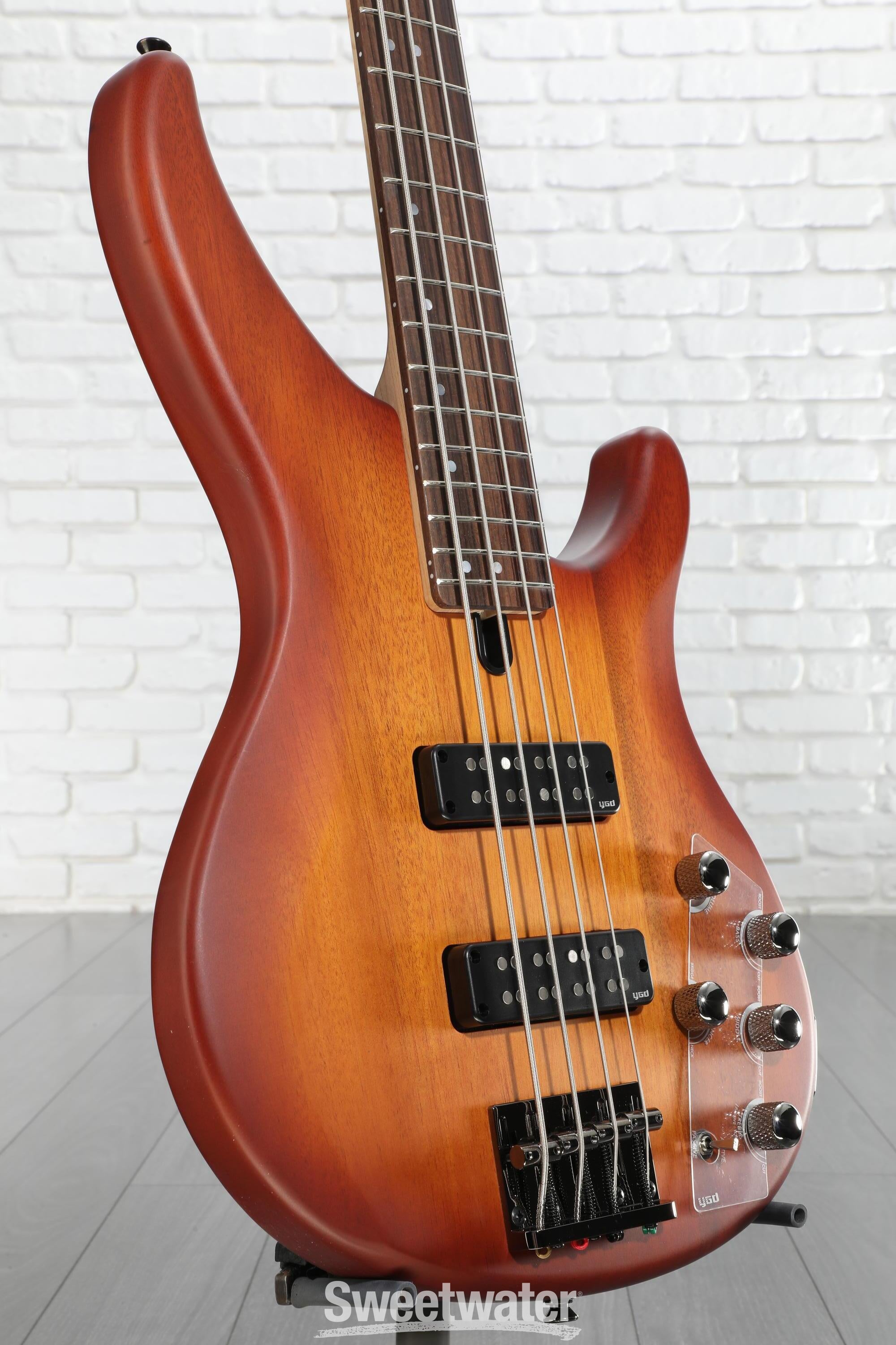 Yamaha TRBX504 4-string Bass Guitar - Brick Burst | Sweetwater