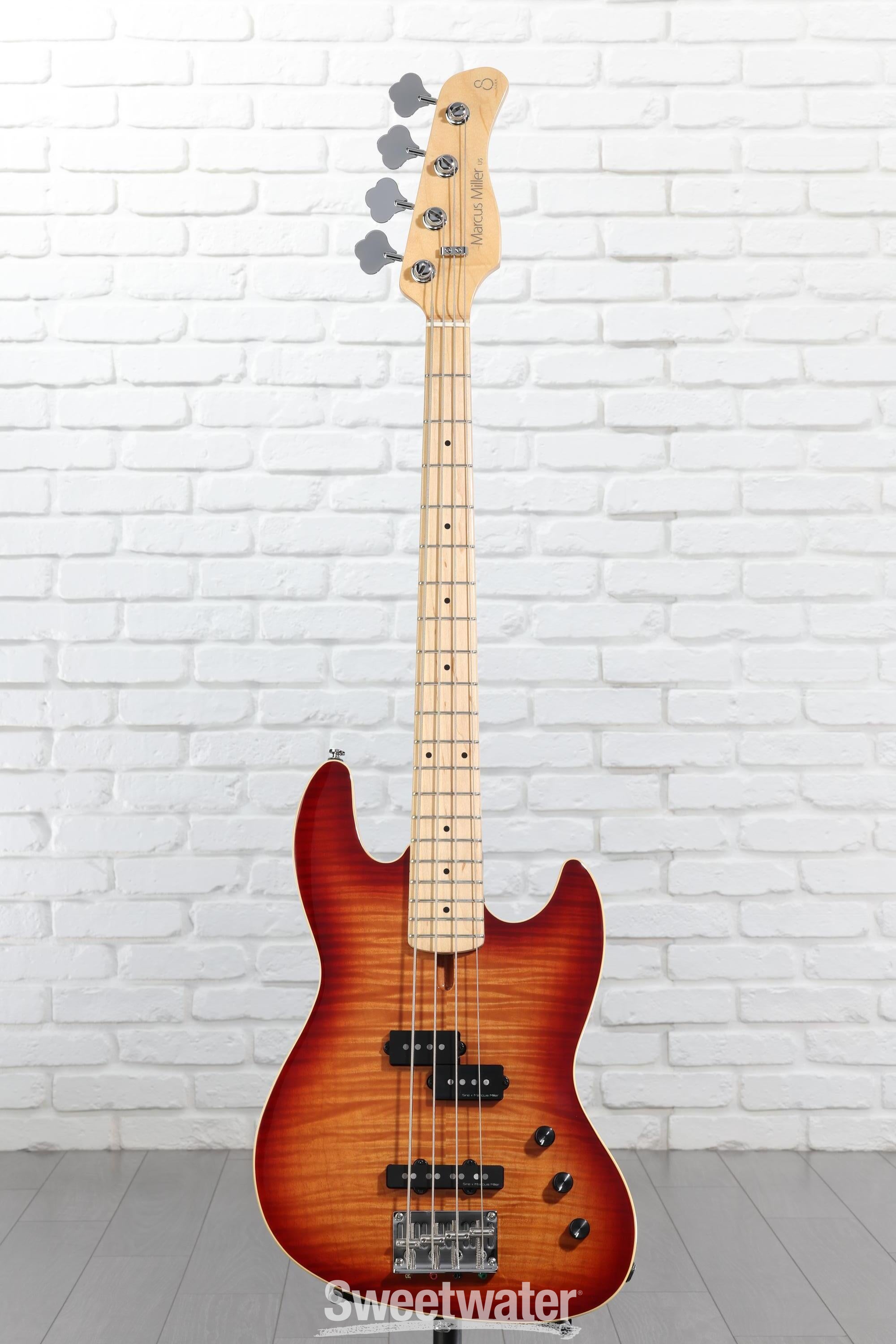 【Rai】Sire U5 4st Marcus Miller ベース Sire Marcus Miller U5 Alder 4-string Bass Guitar - Tobacco