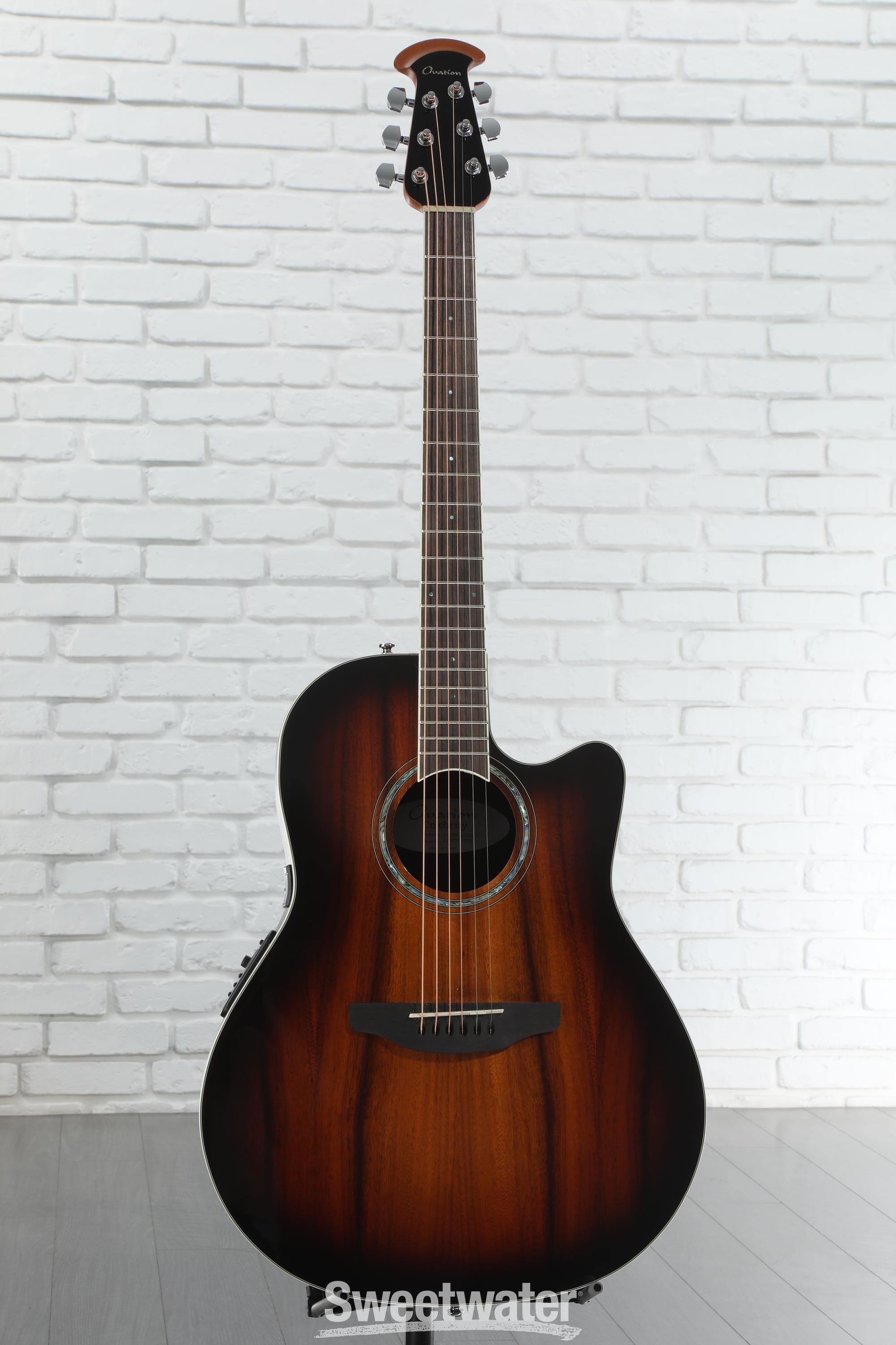 Ovation E-Acoustic Guitar Standard Balladeer Deep Contour