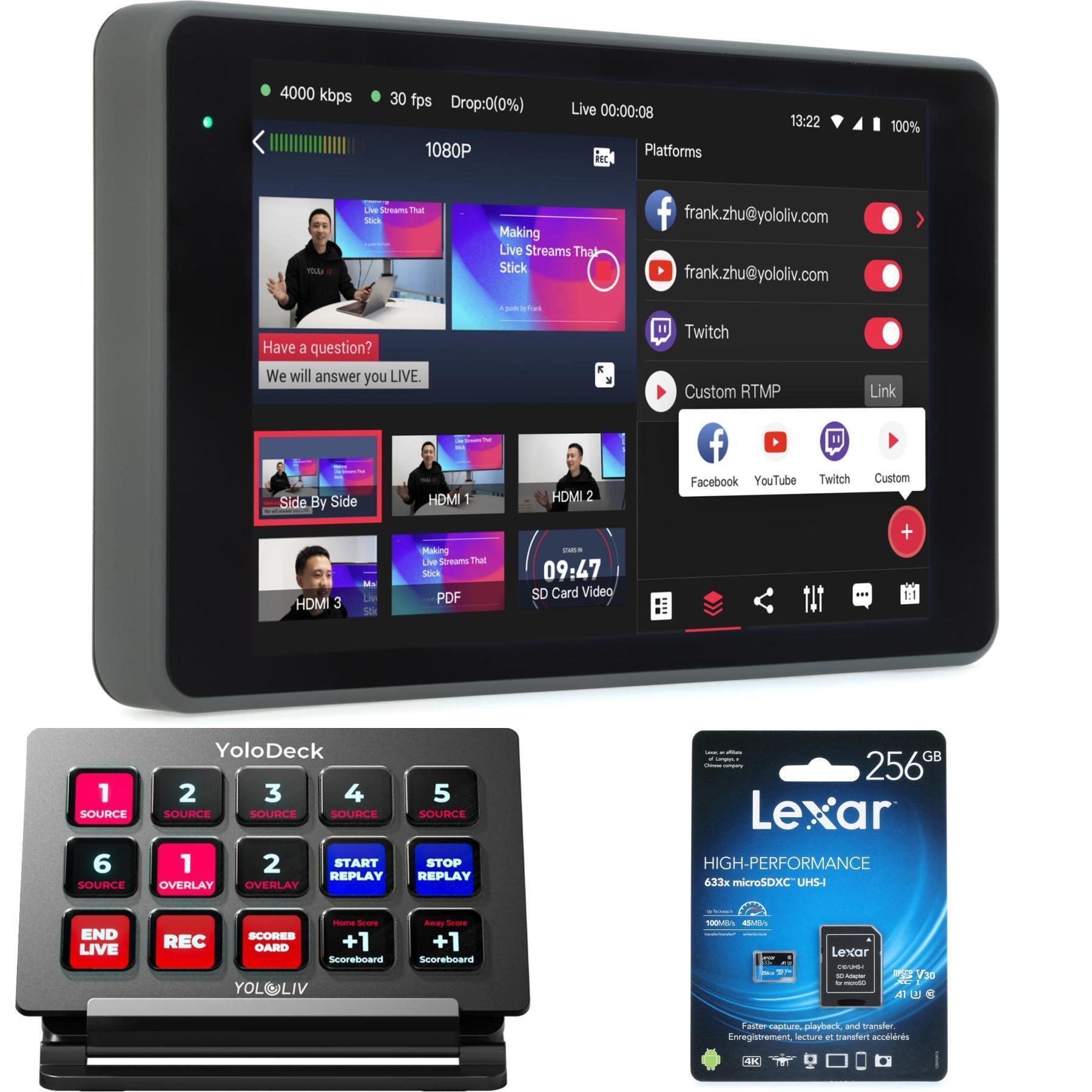 YoloLiv YoloBox Pro Streaming Studio with YoloDeck Control Panel