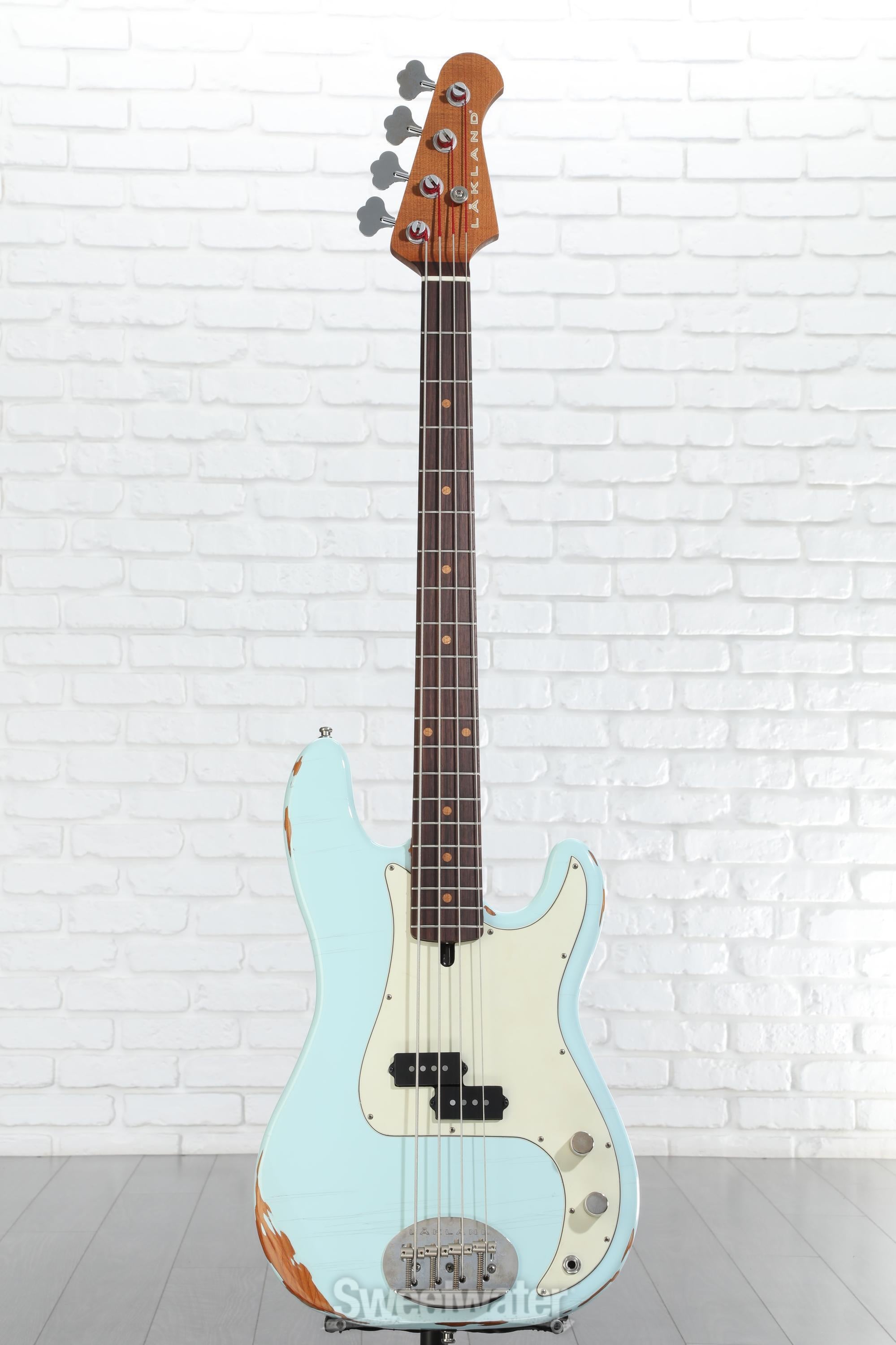 Lakland USA Classic 44-64 Bass Guitar - Aged Sonic Blue