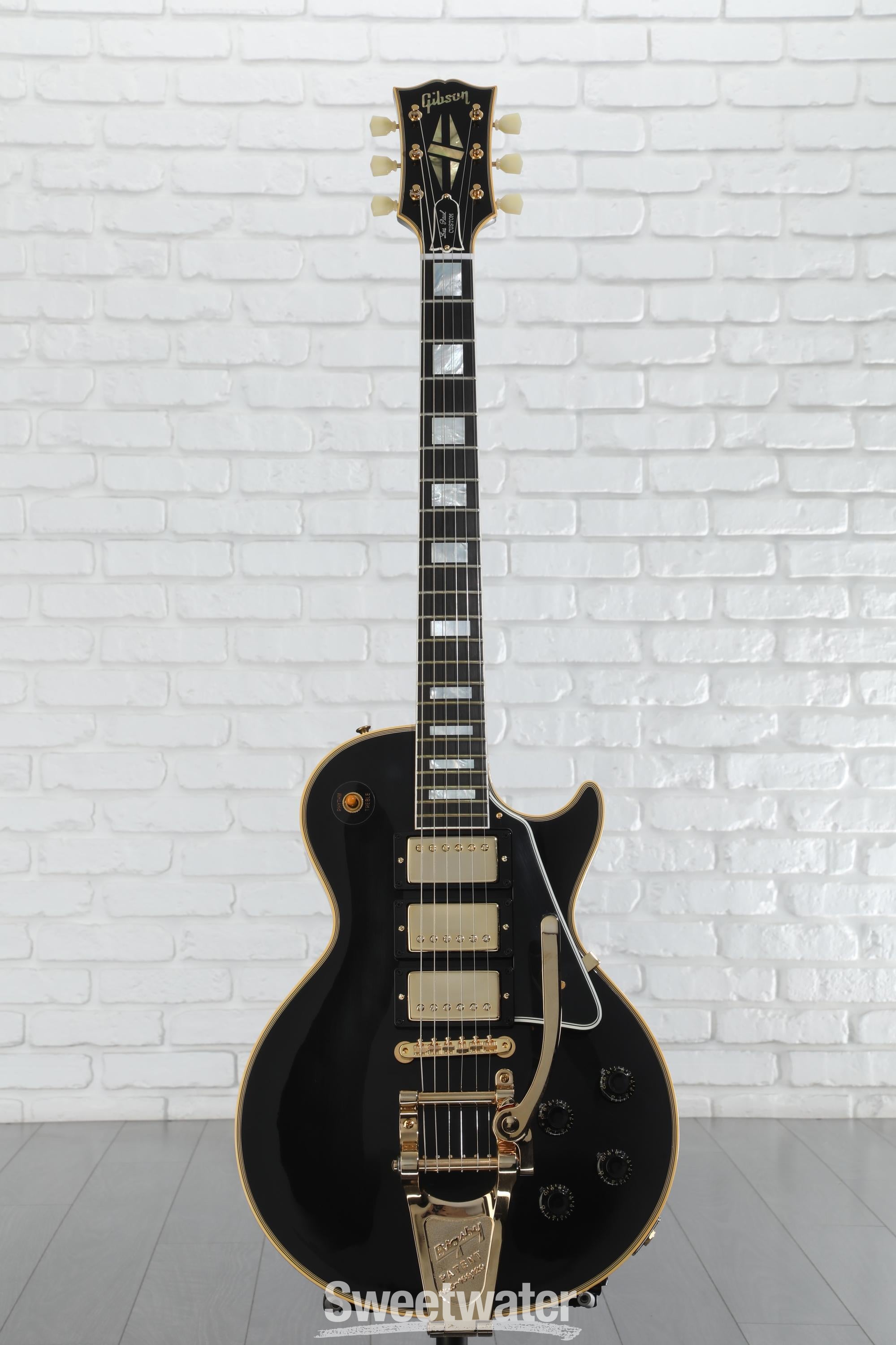 ギター GIBSON HC LES PAUL CUSTOM 1957 REISSUE Gibson 1957 Les Paul Custom Reissue 2-Pickup VOS - Ebony