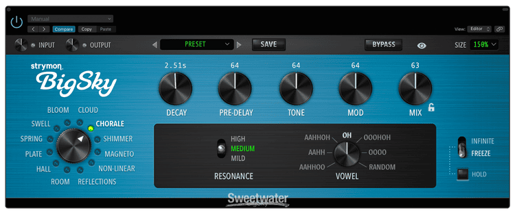 Strymon BigSky Reverb Plug-in | Sweetwater