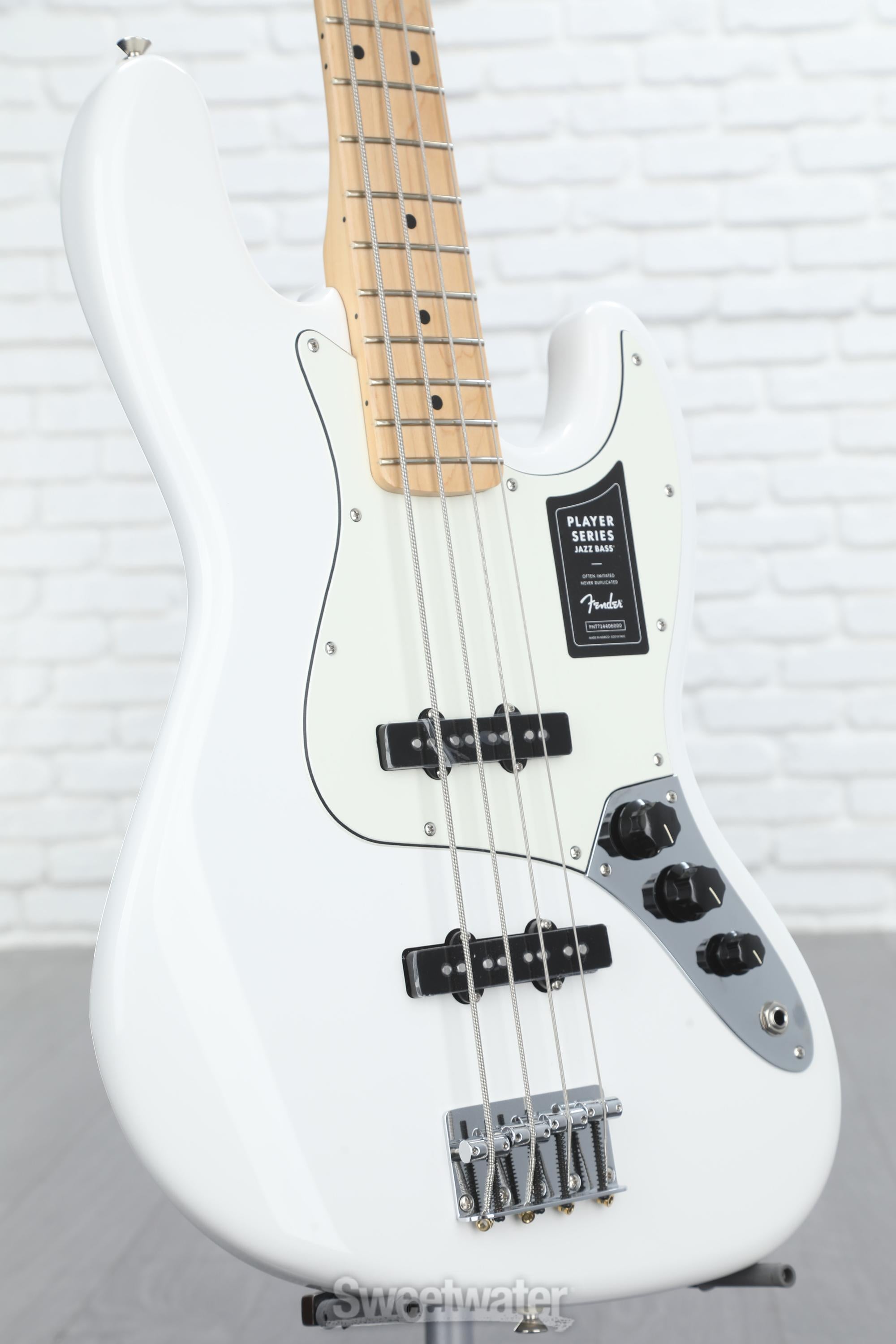 Fender Player Jazz Bass - Polar White with Maple Fingerboard