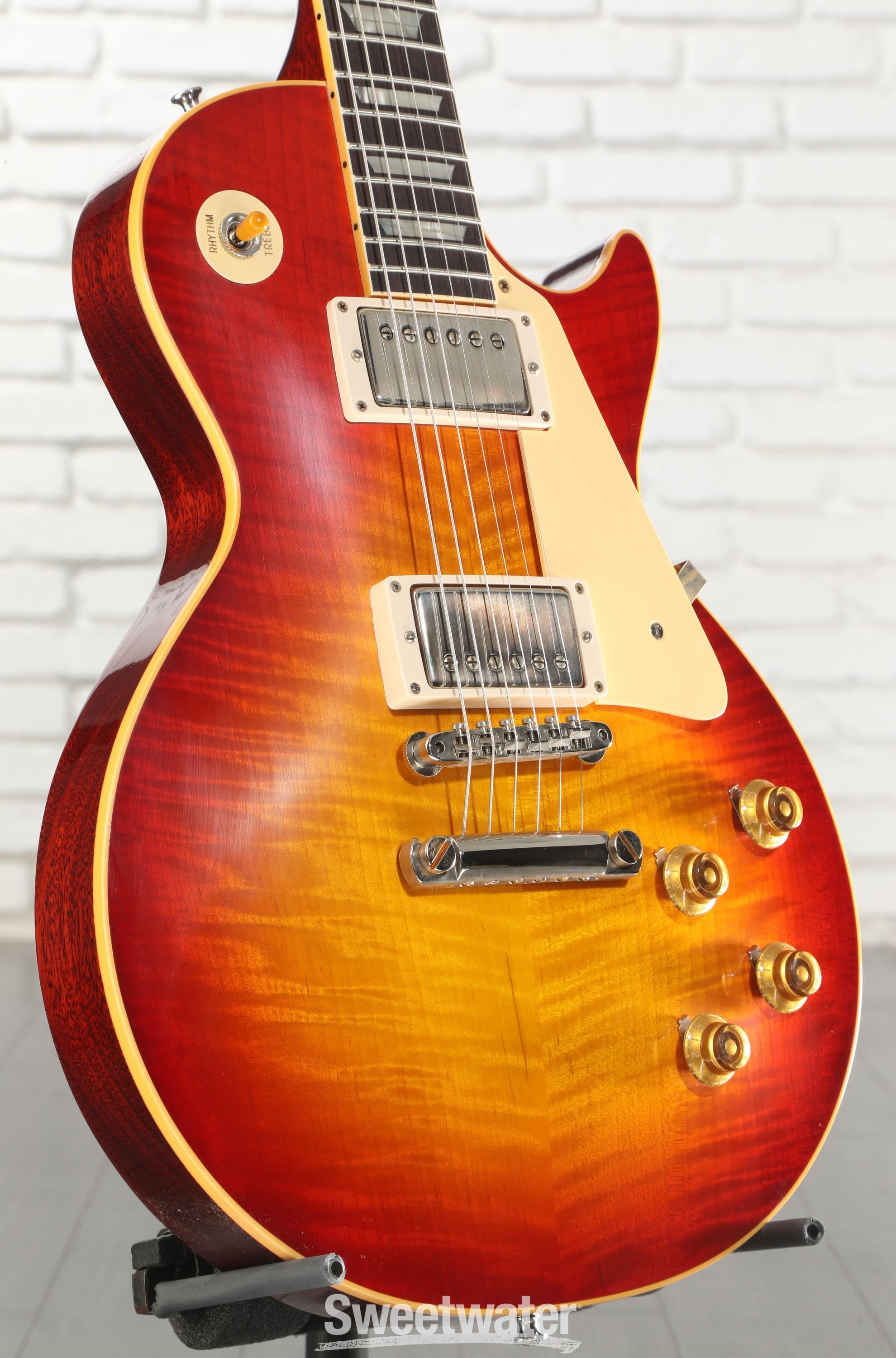Photo of Gibson Custom 1959 Les Paul Standard Reissue Electric Guitar - Washed Cherry Sunburst, VOS