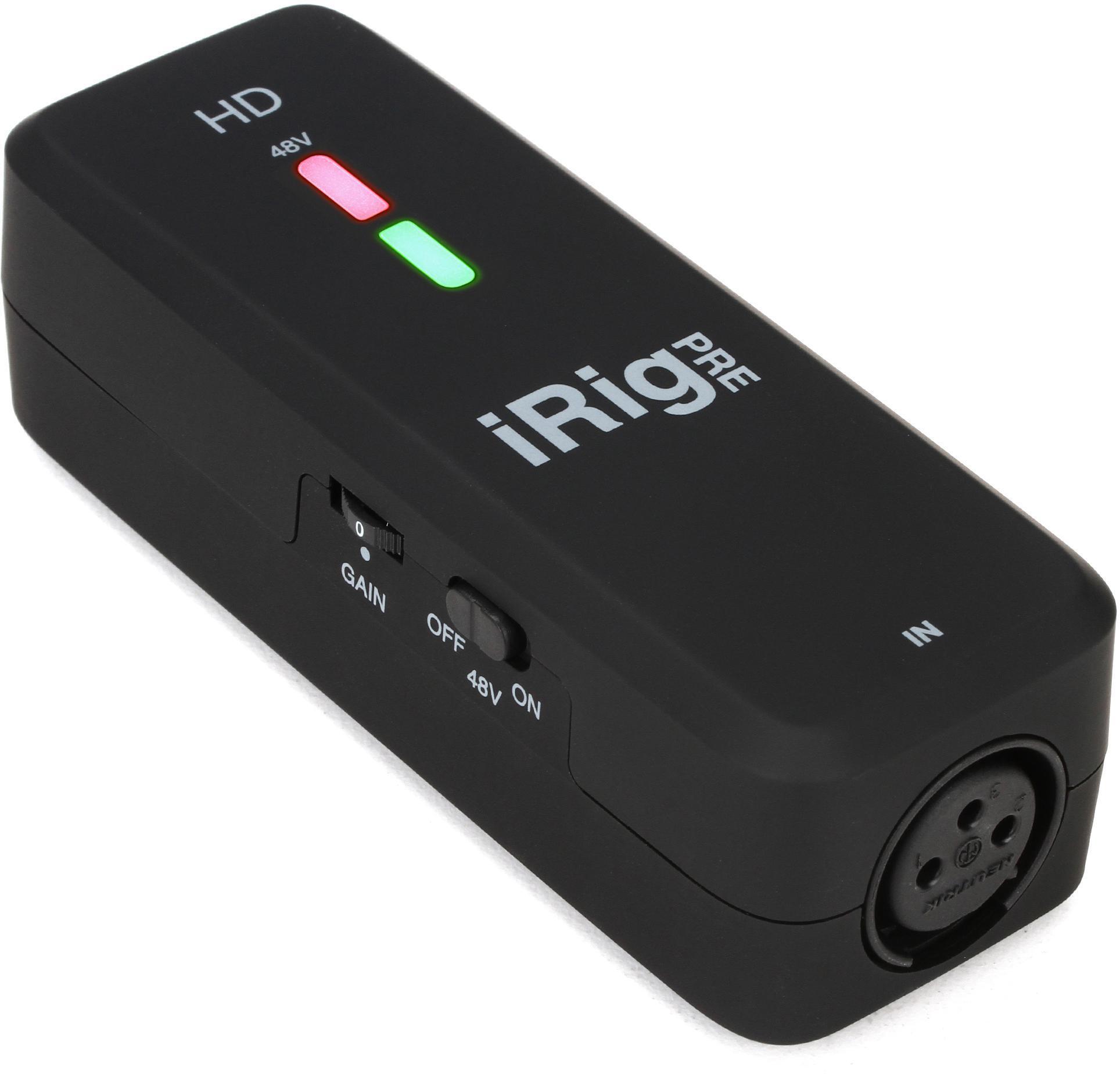 IK Multimedia iRig Pre HD iOS Microphone Preamp & Interface