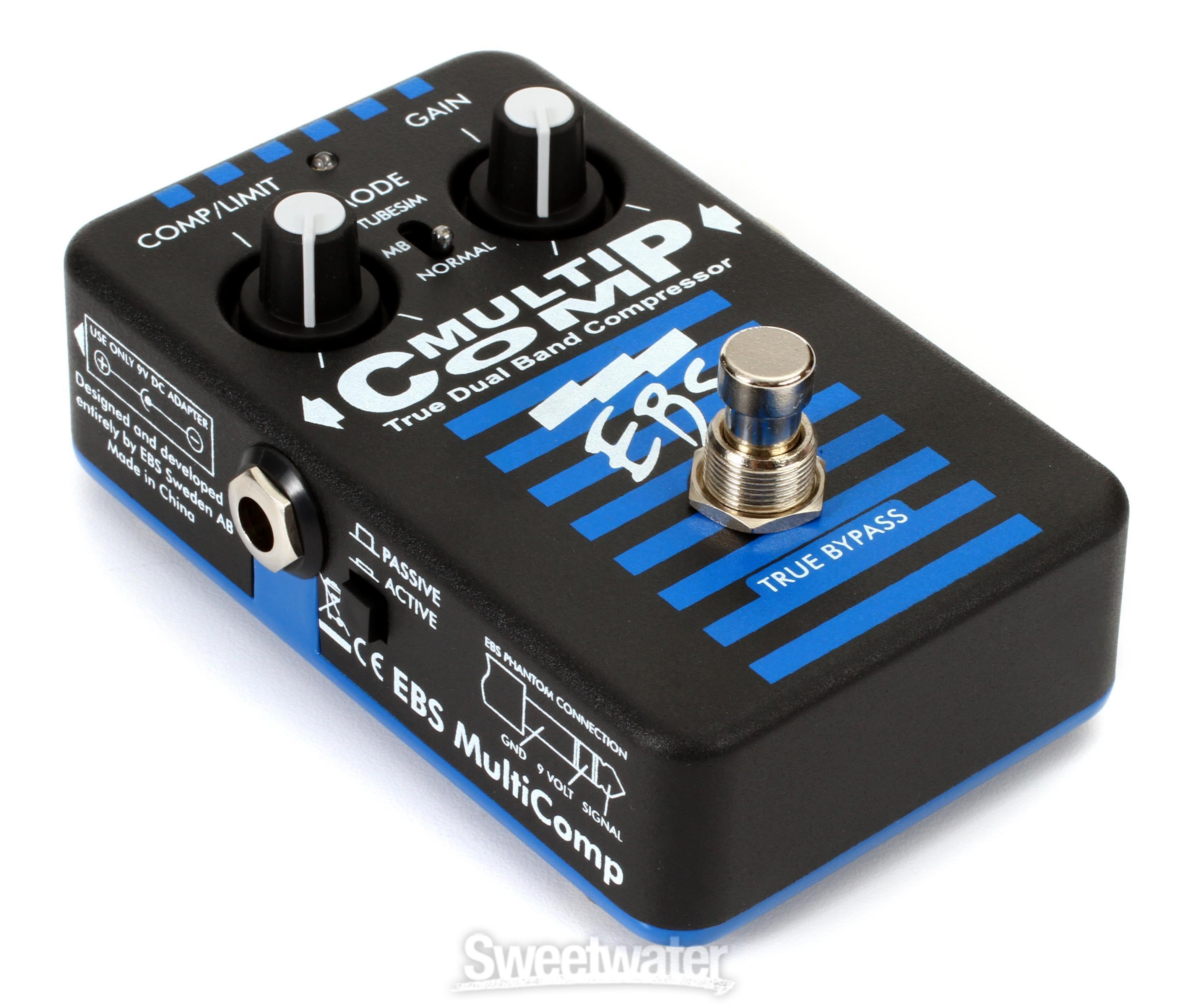 EBS MultiComp Bass Compressor Pedal | Sweetwater