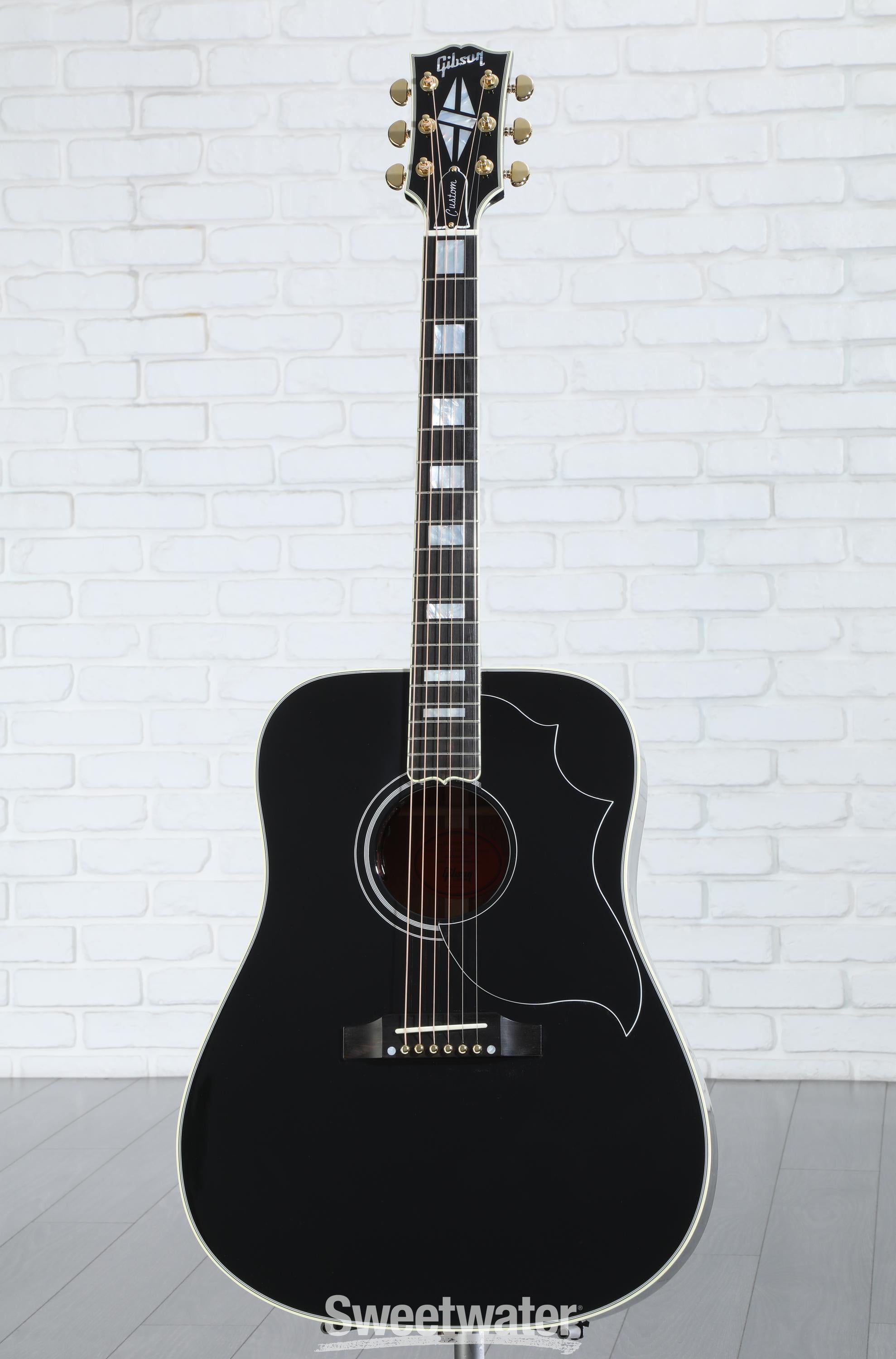 Gibson Acoustic Hummingbird Custom Acoustic-electric Guitar - Ebony |  Sweetwater