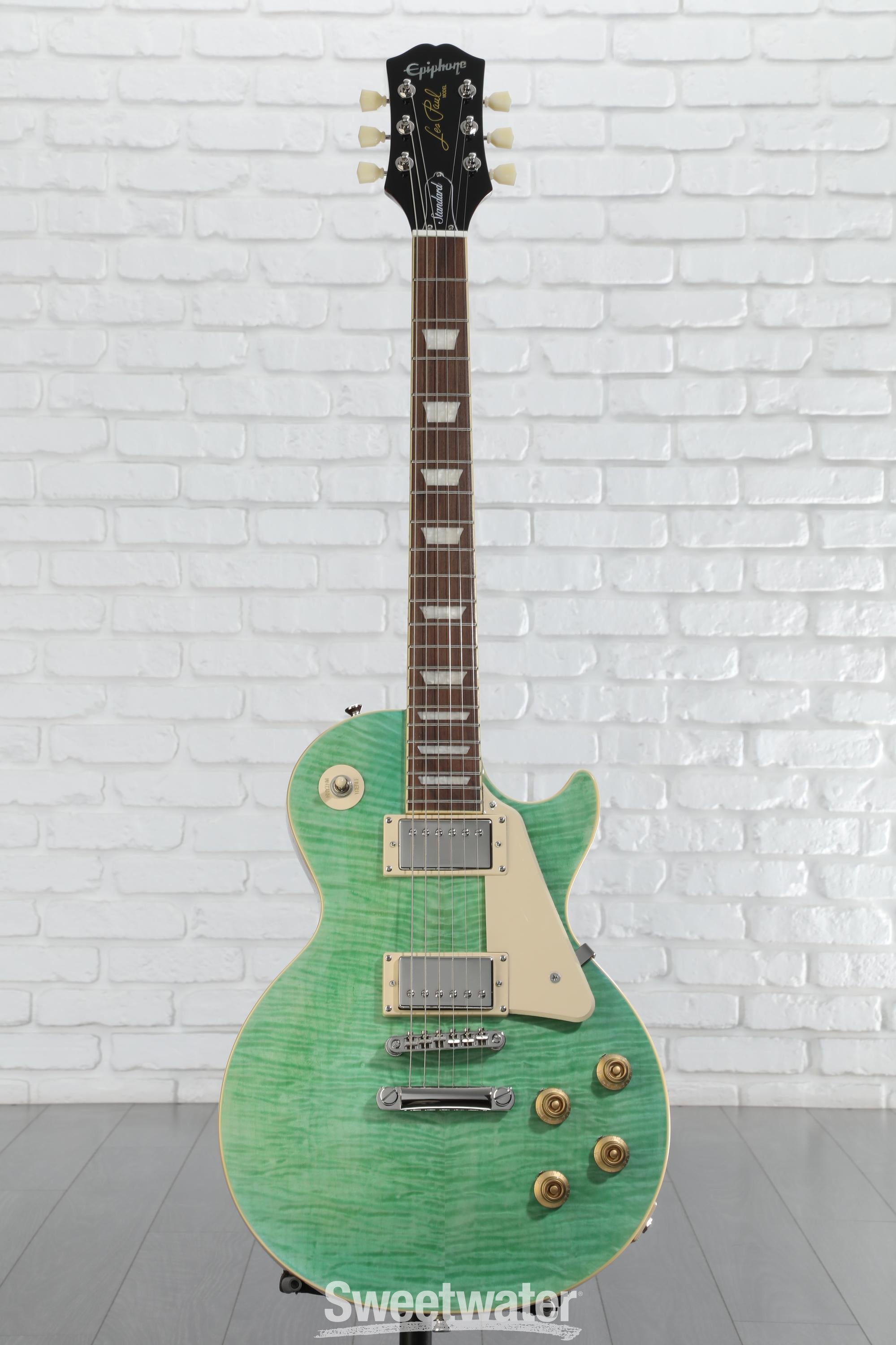 Epiphone Les Paul Standard Pro グリーン ケース付 Open Box Epiphone Les Paul Standard PlusTop Pro Electric