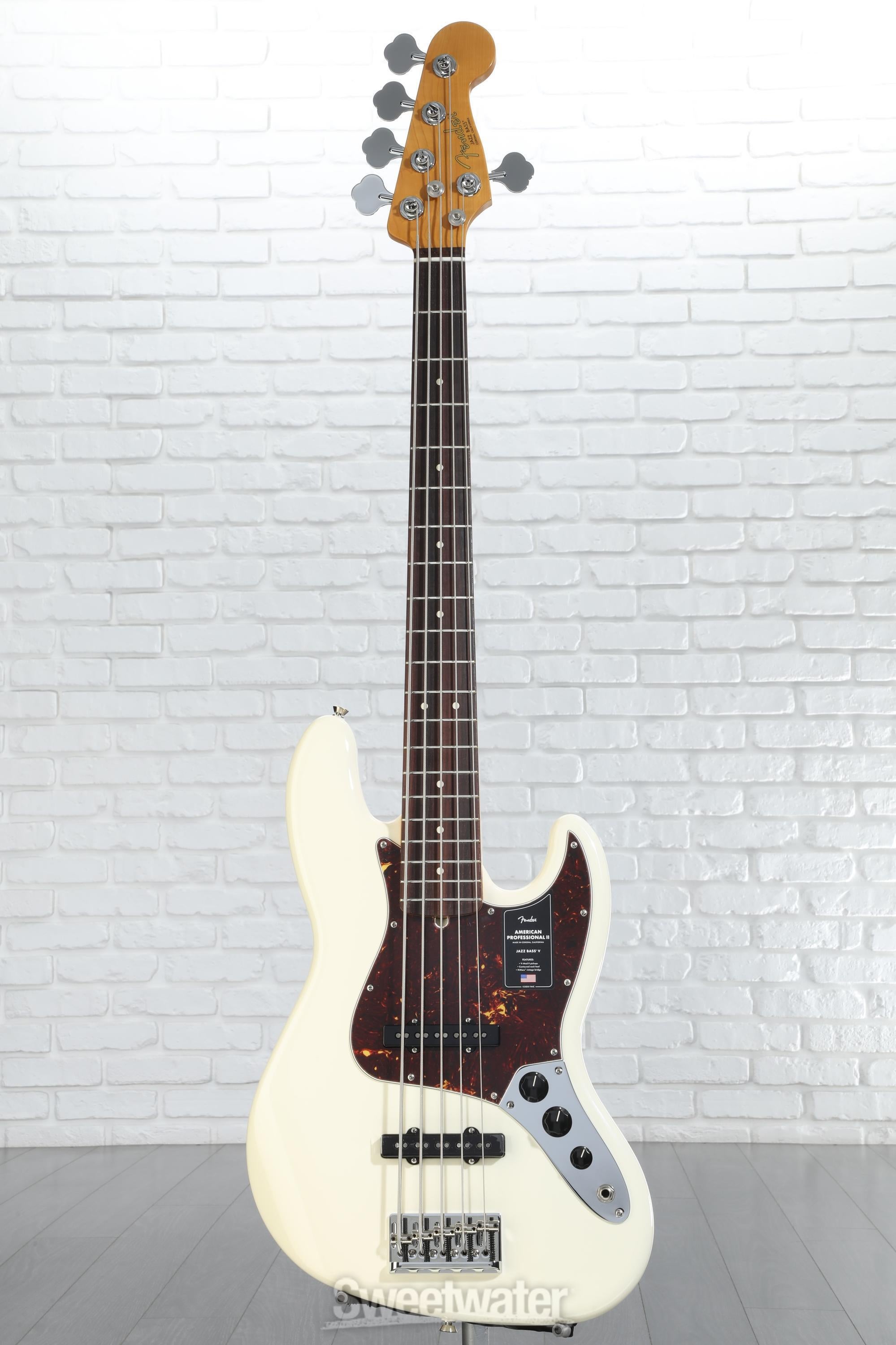 Fender American Professional II Jazz Bass V - Olympic White