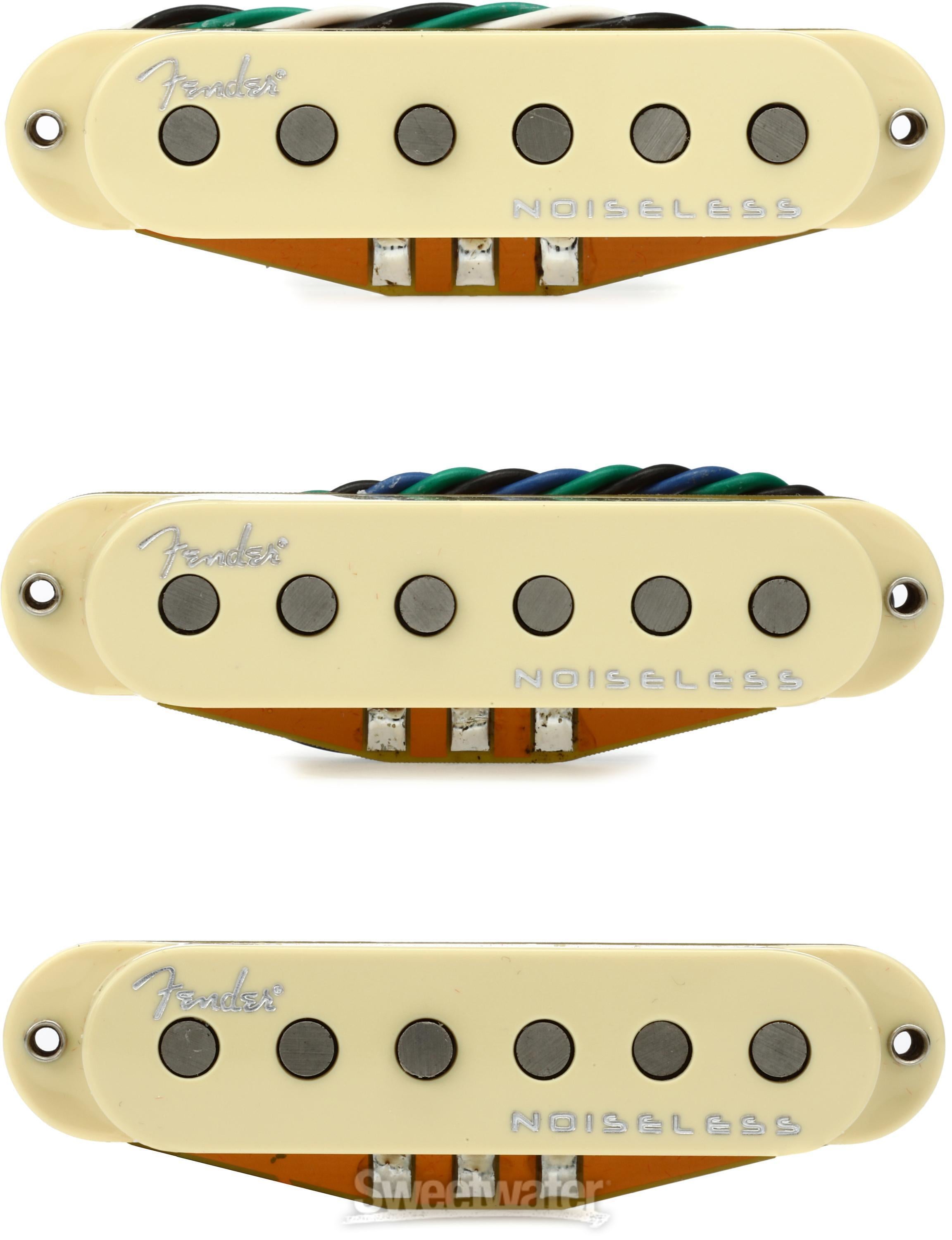 Fender Gen 4 Noiseless Stratocaster 3-piece Pickup Set - Vintage White