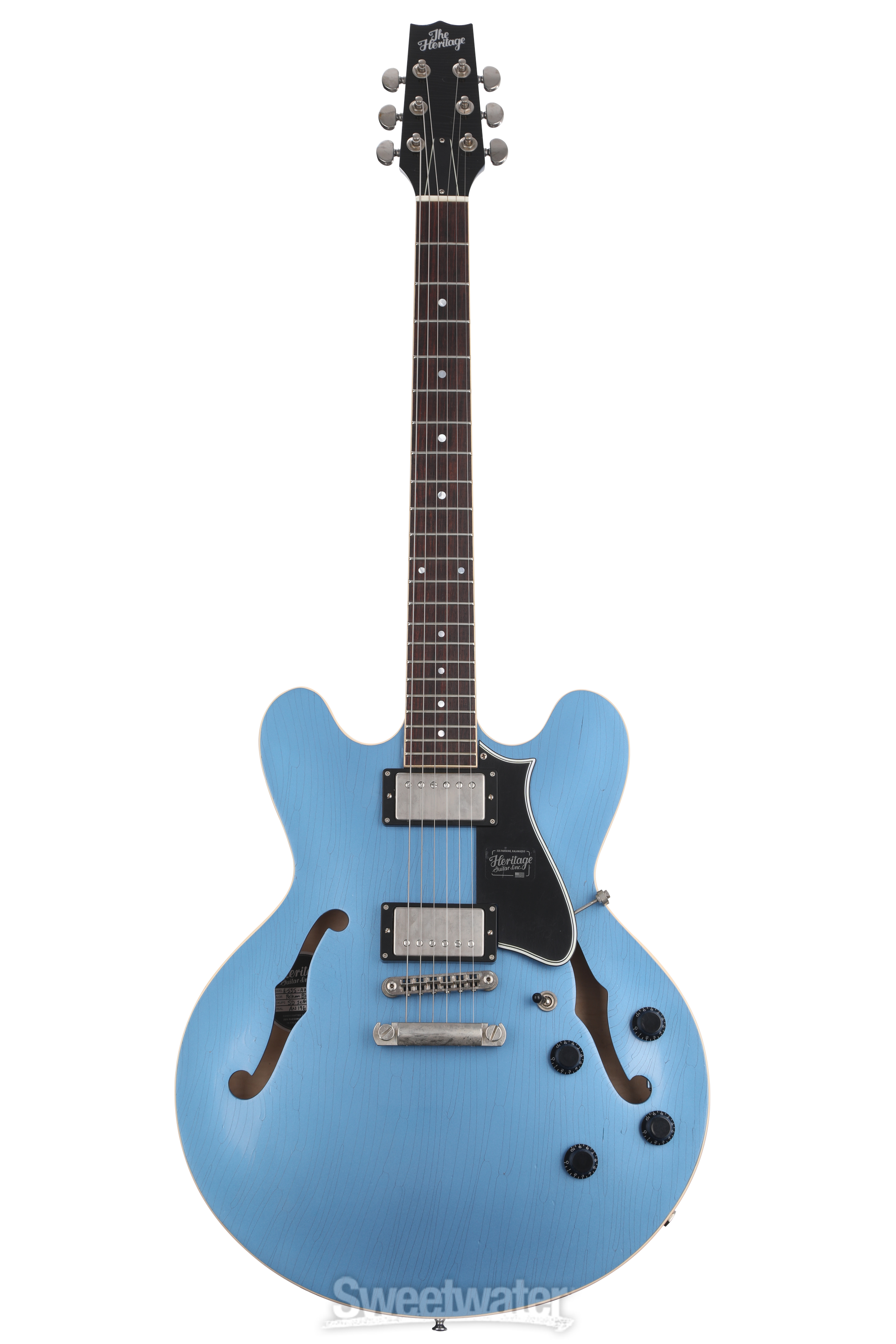 Heritage Artisan Aged H-535 Electric Guitar - Pelham Blue | Sweetwater