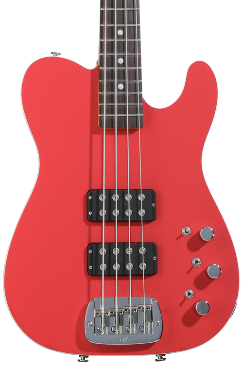 G&L Fullerton Deluxe ASAT Bass - Fiesta Red, Sweetwater Exclusive
