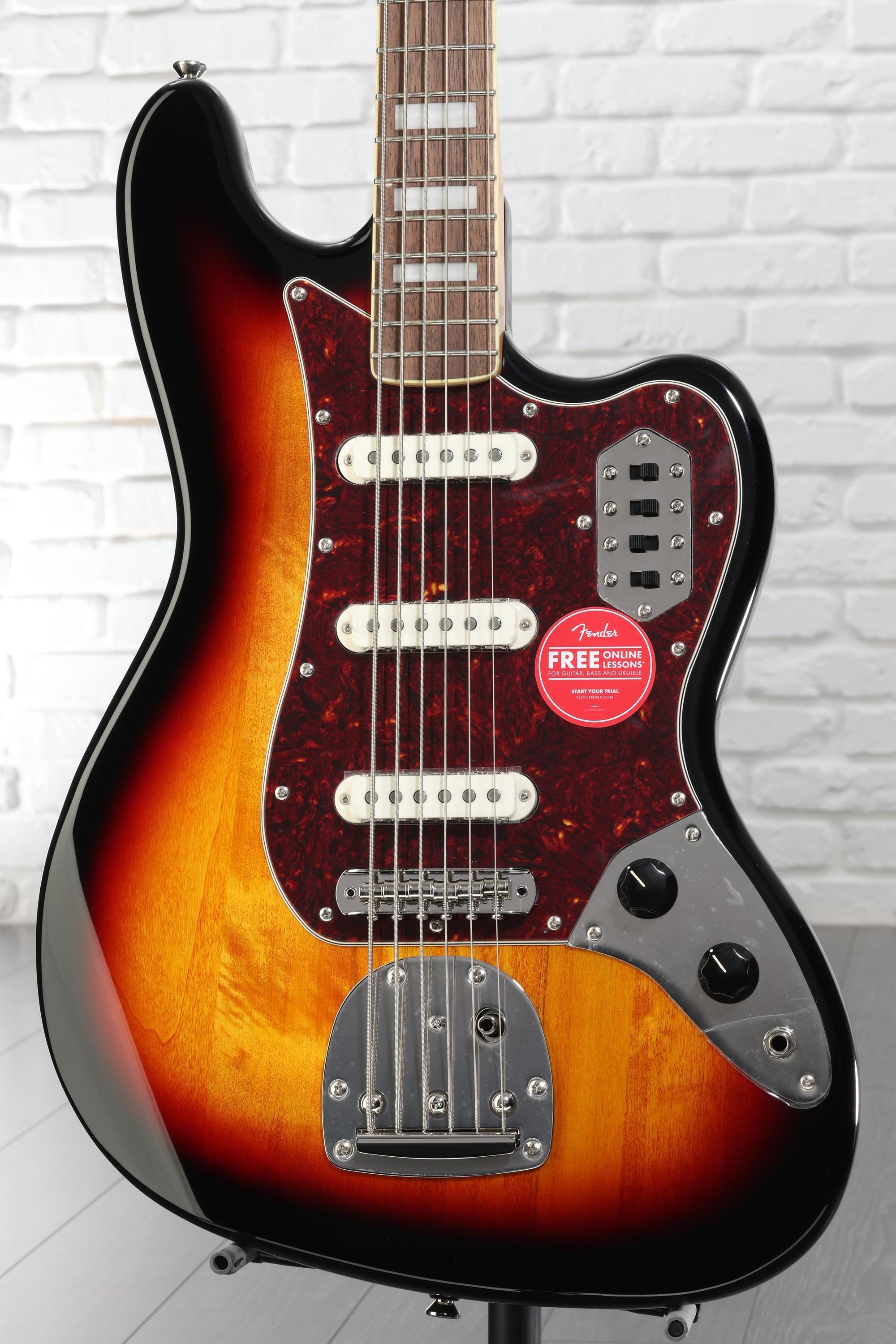 Squier Classic Vibe Bass VI Guitar - 3-tone Sunburst | Sweetwater
