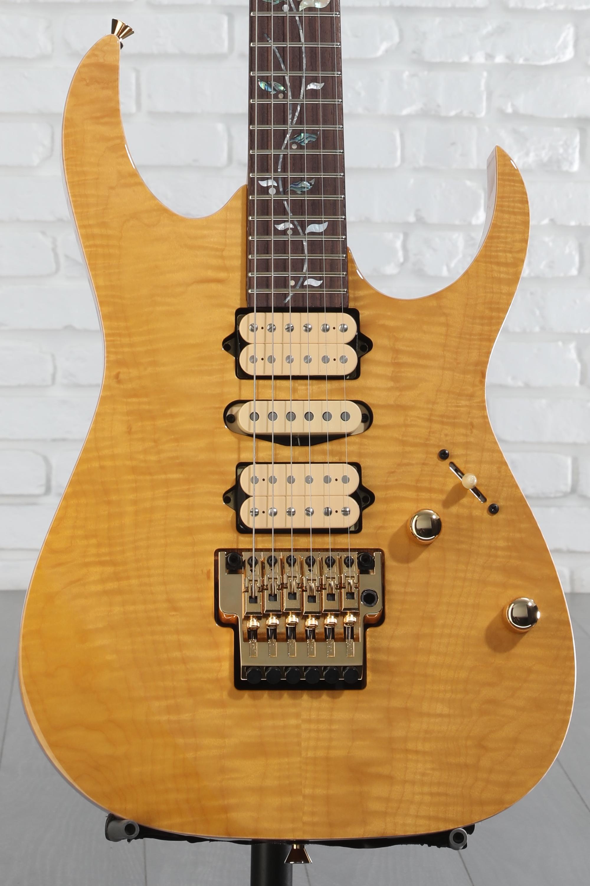 ギター Ibanez RG8570 j.custom Ibanez J Custom RG8570 Electric Guitar - Natural, Rosewood