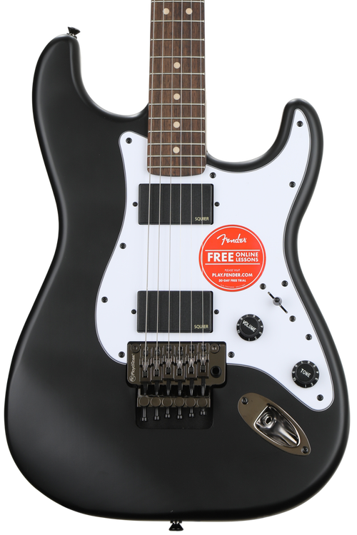 Squier Contemporary Active Stratocaster HH - Flat Black | Sweetwater
